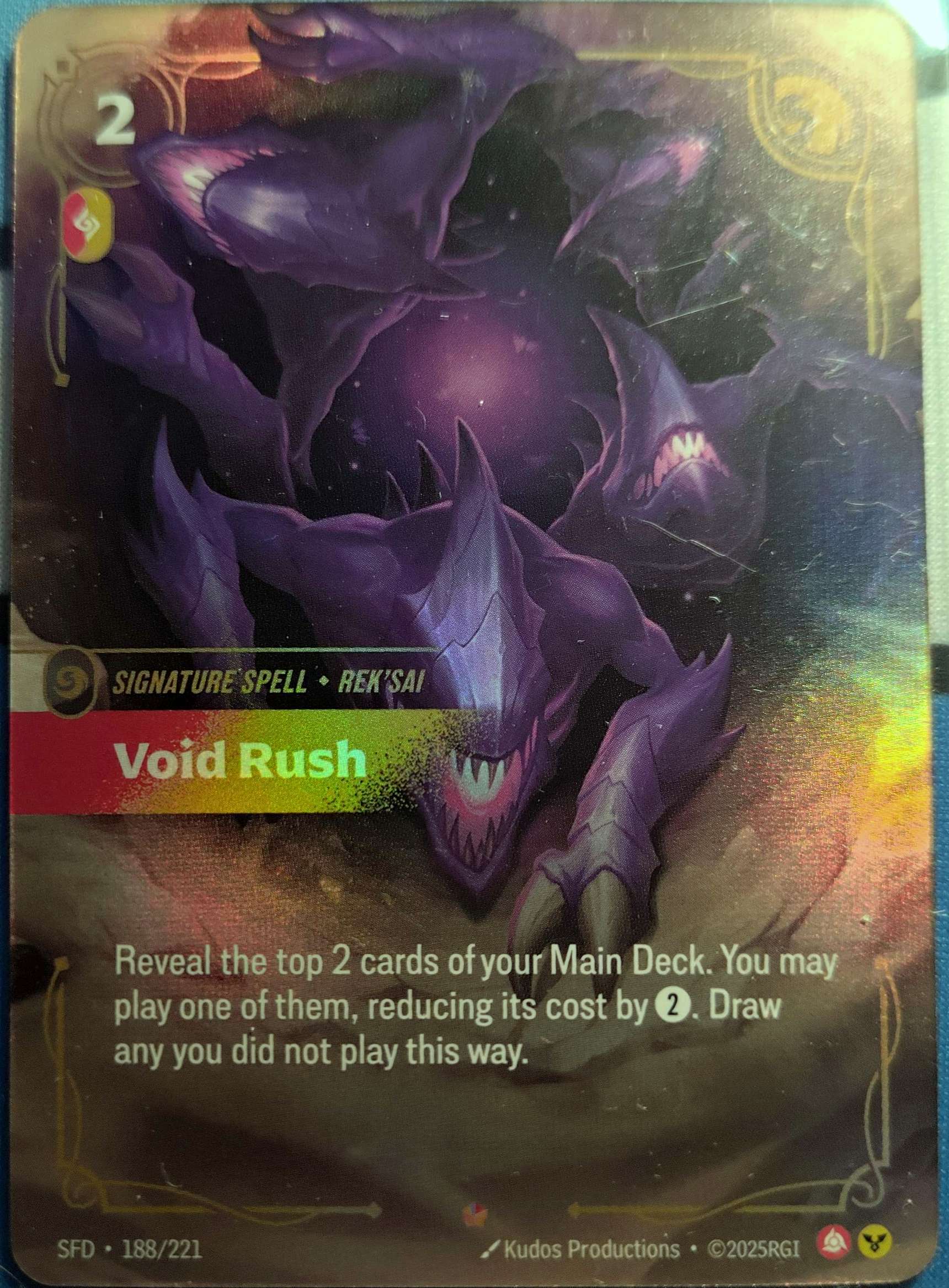 Void Rush 188/221 Riftbound TCG Spiritforged NM League of Legends – Triton's Nexus