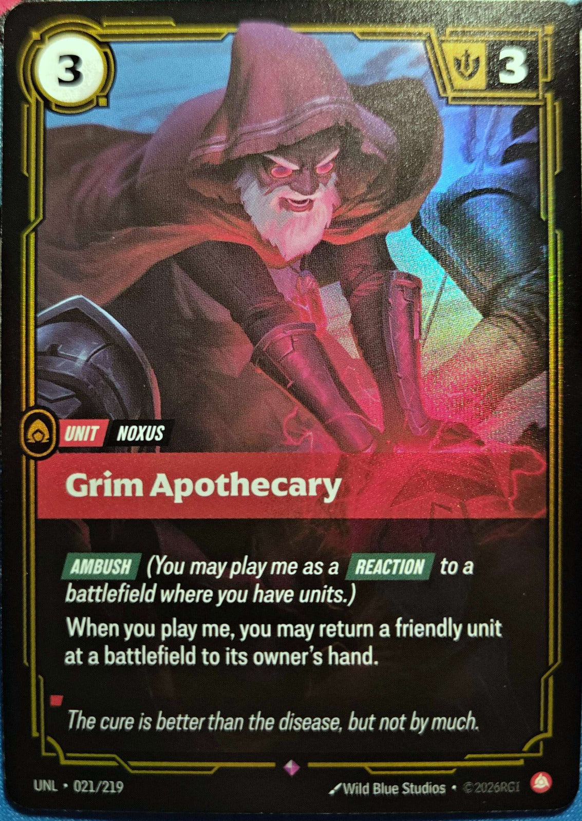 Grim Apothecary 021/219 Riftbound TCG Unleashed NM League of Legends