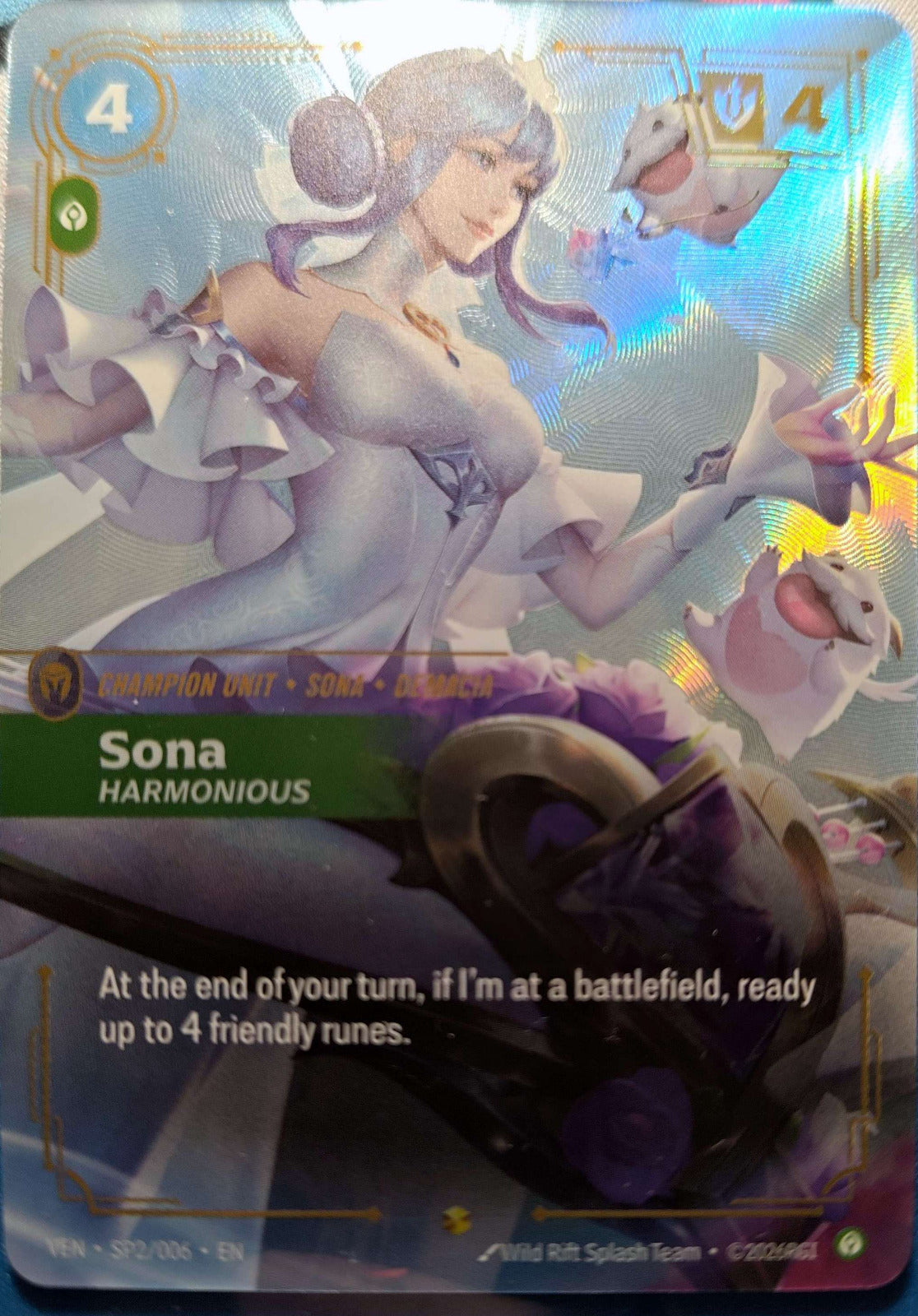 Sona, Harmonious SP2/006 Riftbound TCG Vendetta NM League of Legends