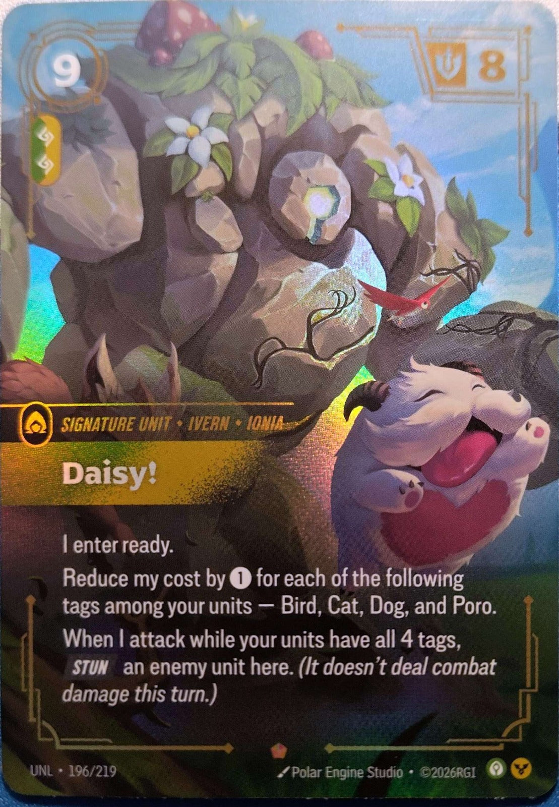 Daisy! 196/219 Riftbound TCG Unleashed NM League of Legends