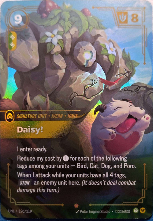 Daisy! 196/219 Riftbound TCG Unleashed NM League of Legends