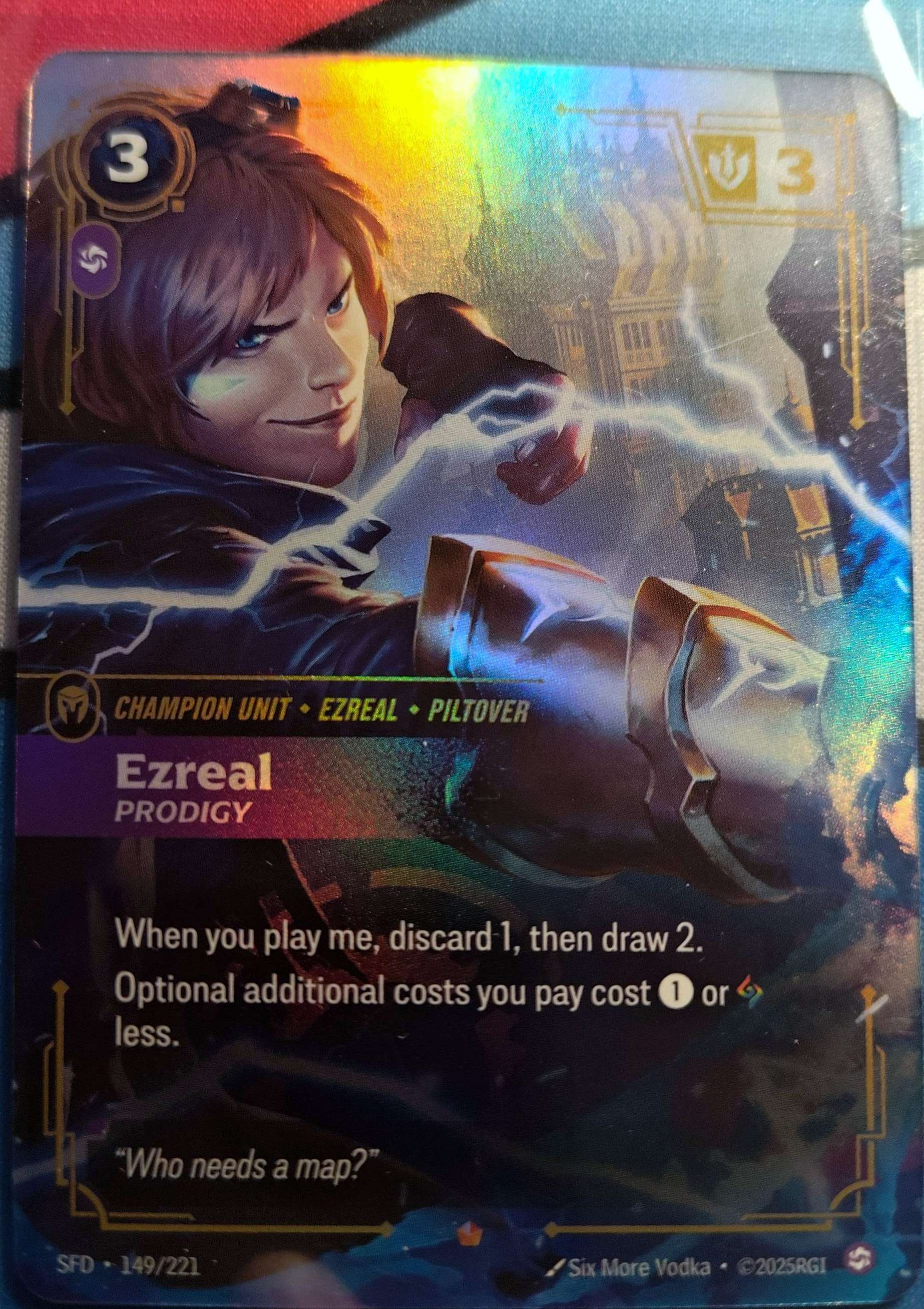 Ezreal Prodigy 149/221 Riftbound TCG Spiritforged NM League of Legends