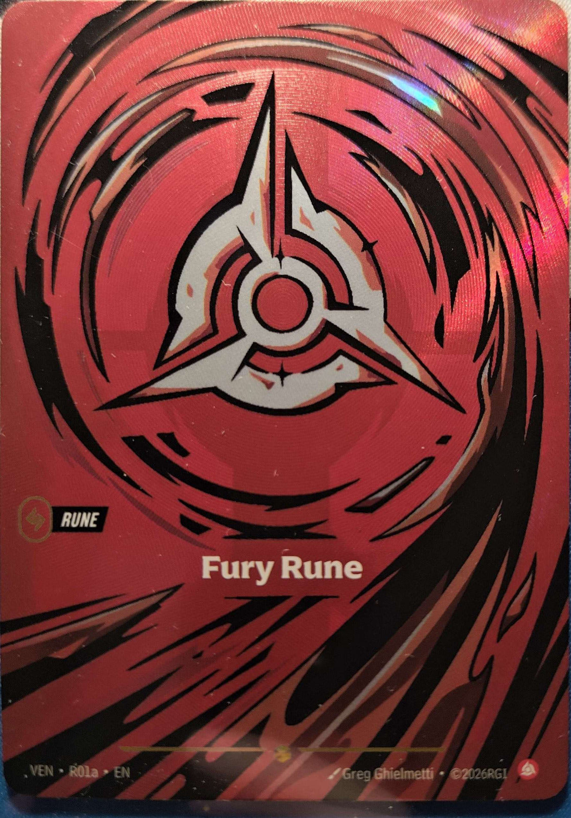 Fury Rune Alt Art R01a Riftbound TCG Vendetta NM League of Legends
