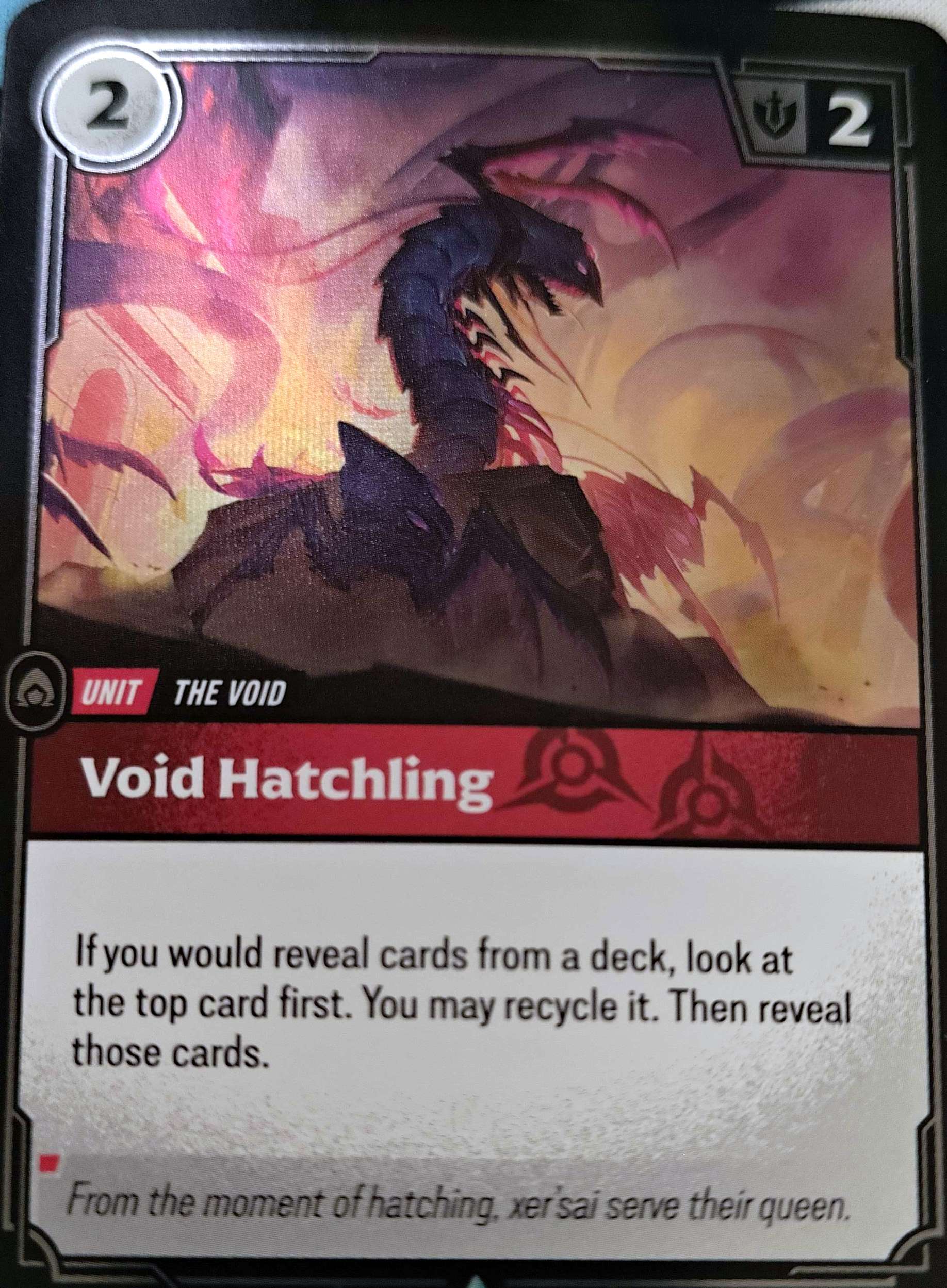 Void Hatchling 018/221 Foil Riftbound TCG Spiritforged NM League of Legends