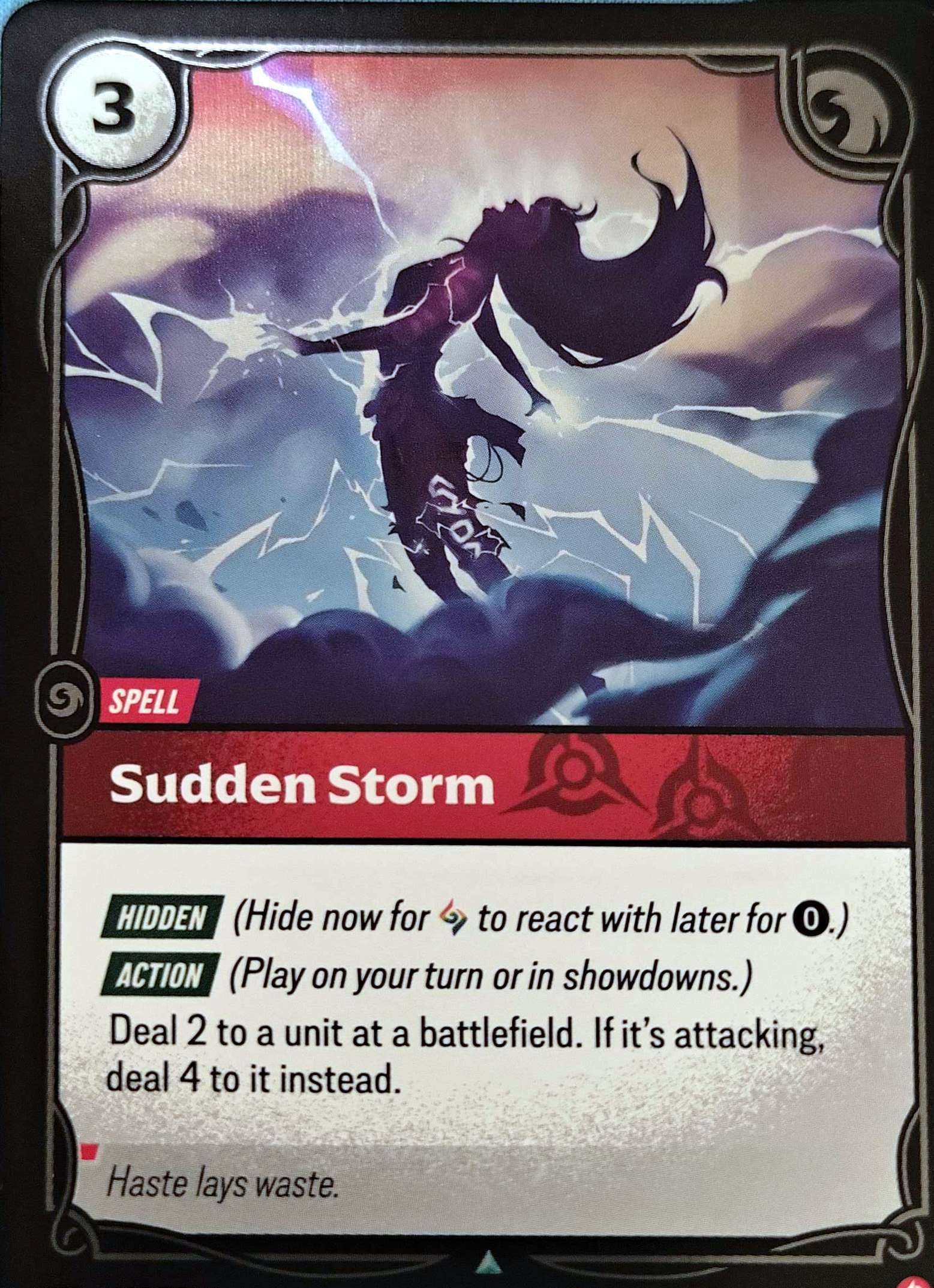 Sudden Storm 017/221 Foil Riftbound TCG Spiritforged NM League of Legends