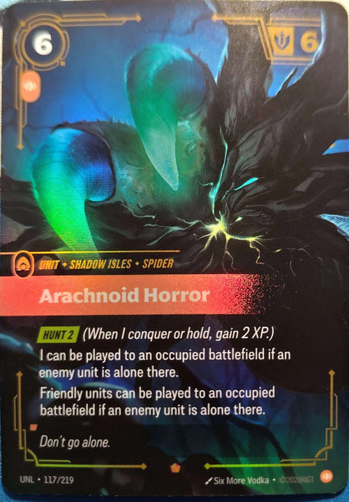 Arachnoid Horror 117/219 Riftbound TCG Unleashed NM League of Legends