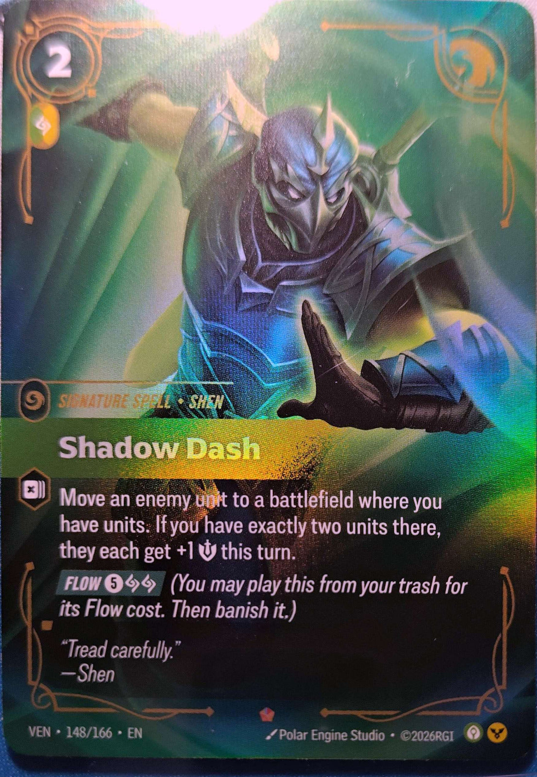 Shadow Dash 148/166 Riftbound TCG Vendetta NM League of Legends