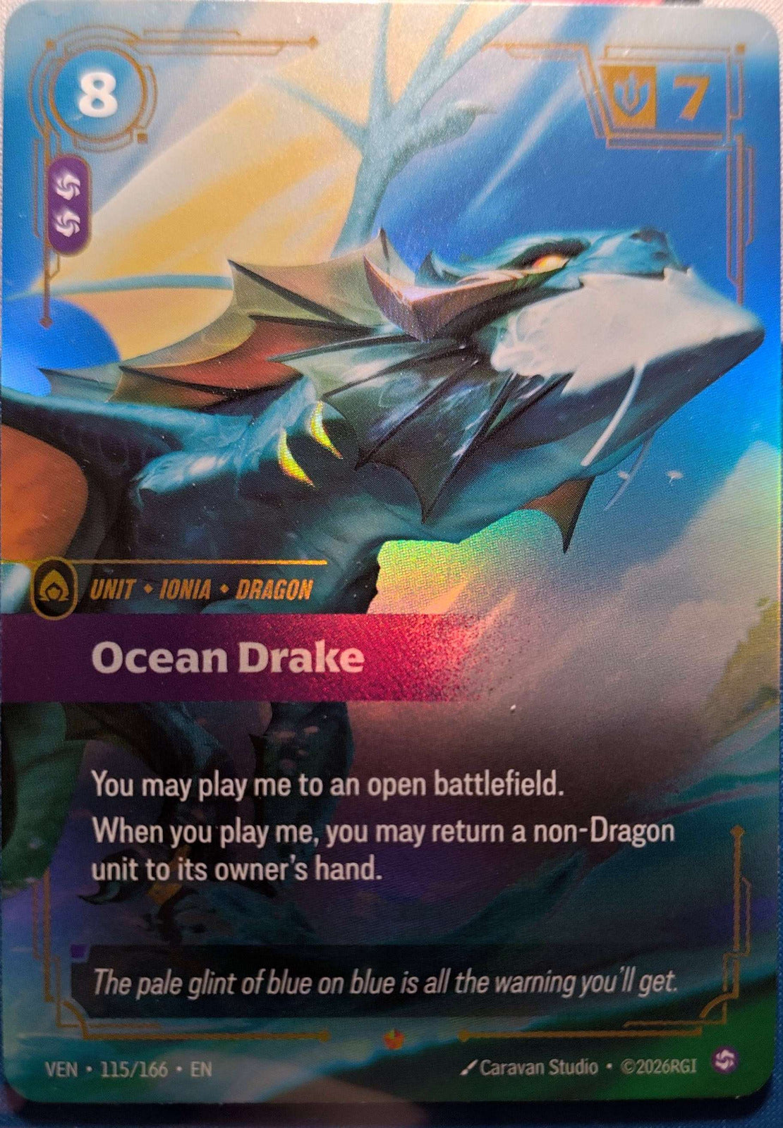 Ocean Drake 115/166 Riftbound TCG Vendetta NM League of Legends