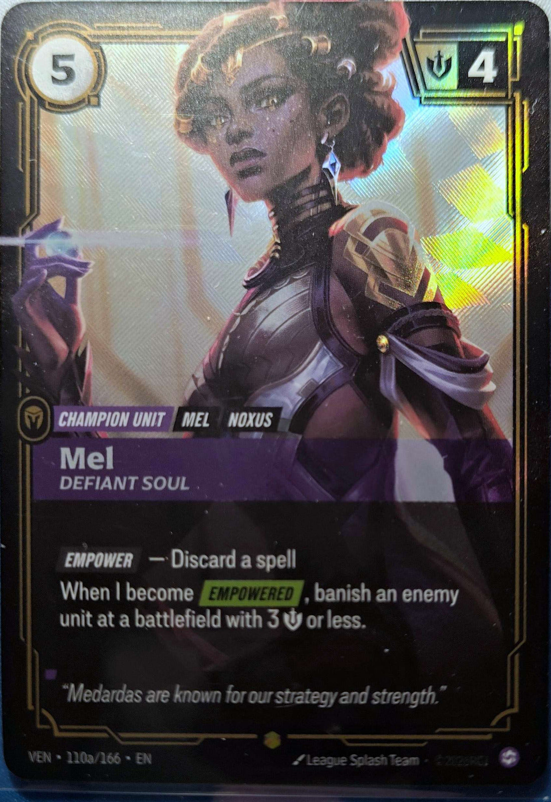 Mel Defiant Soul Alt Art 110a/166 Riftbound TCG Vendetta NM League of Legends