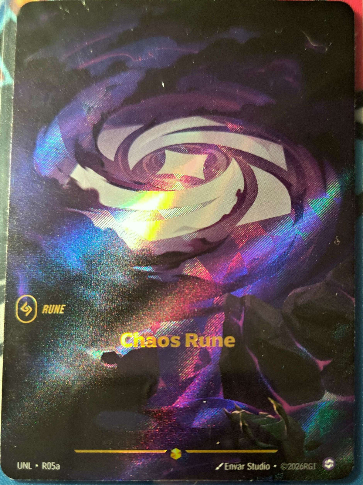 Chaos Rune (Alternate Art) R05a Riftbound TCG Unleashed NM League of Legends
