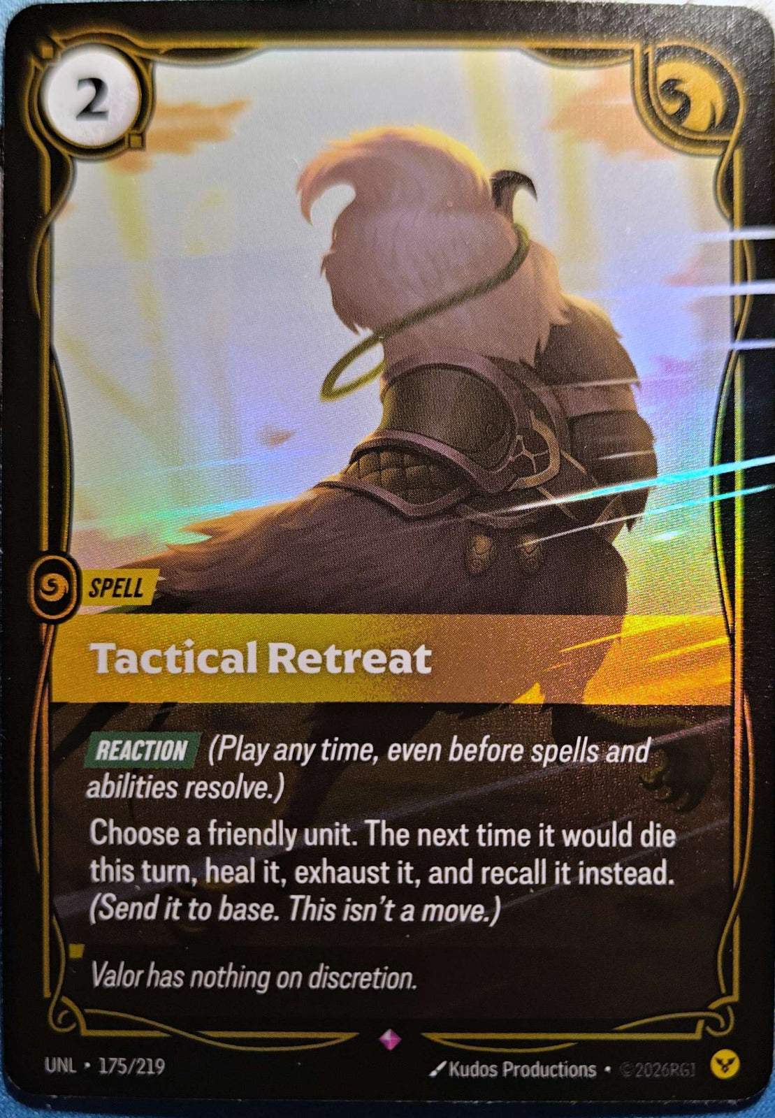 Tactical Retreat 175/219 Riftbound TCG Unleashed NM League of Legends