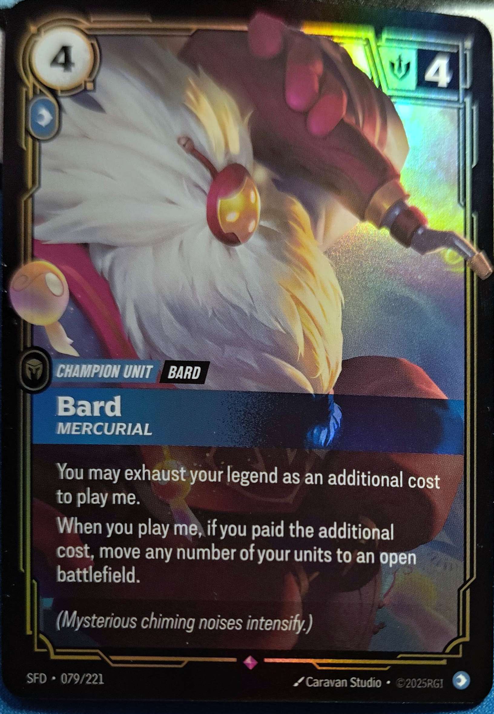 Bard - Mercurial 079/221 Riftbound TCG Spiritforged NM League of Legends