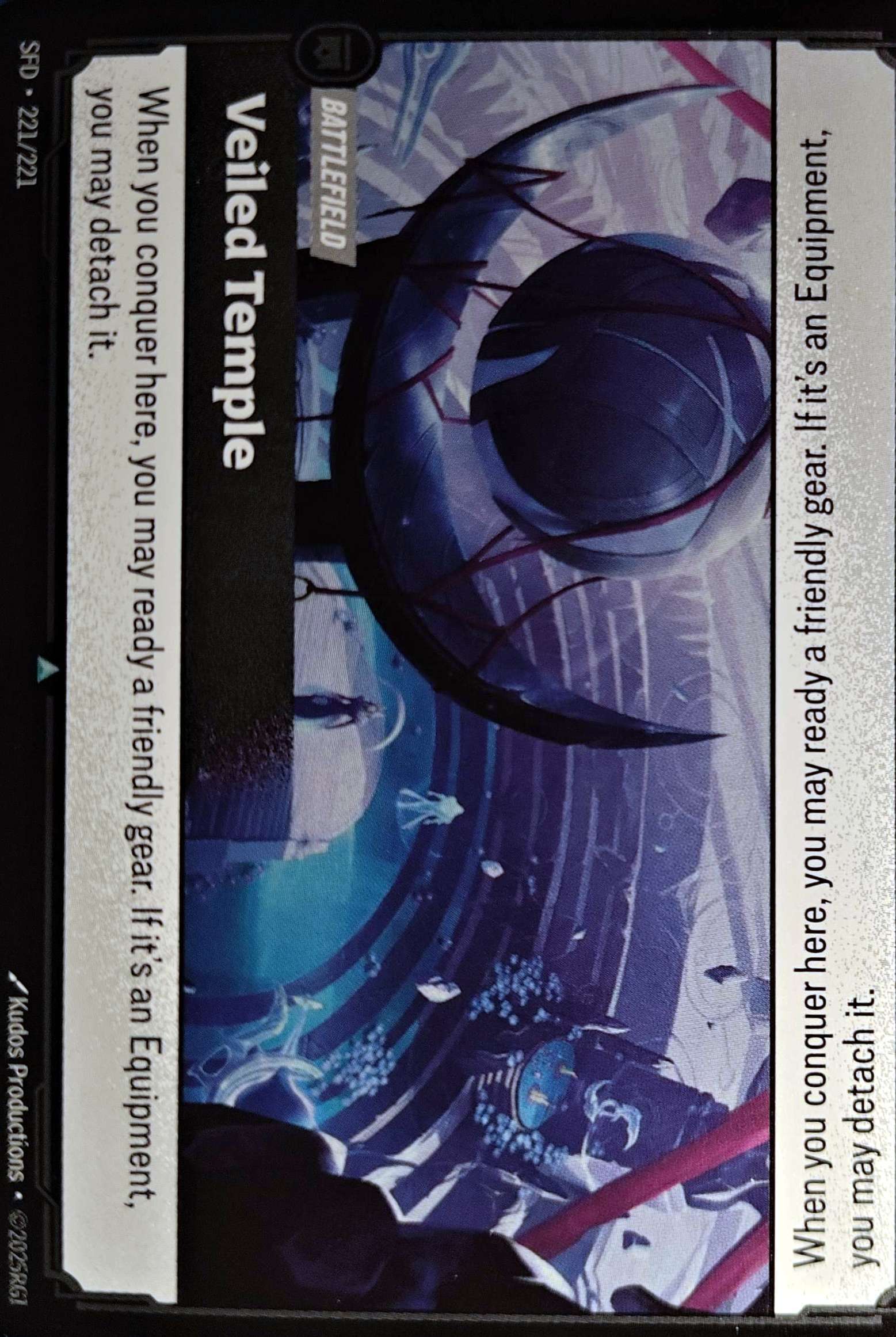 Veiled Temple 221/221 Foil Riftbound TCG Spiritforged NM League of Legends