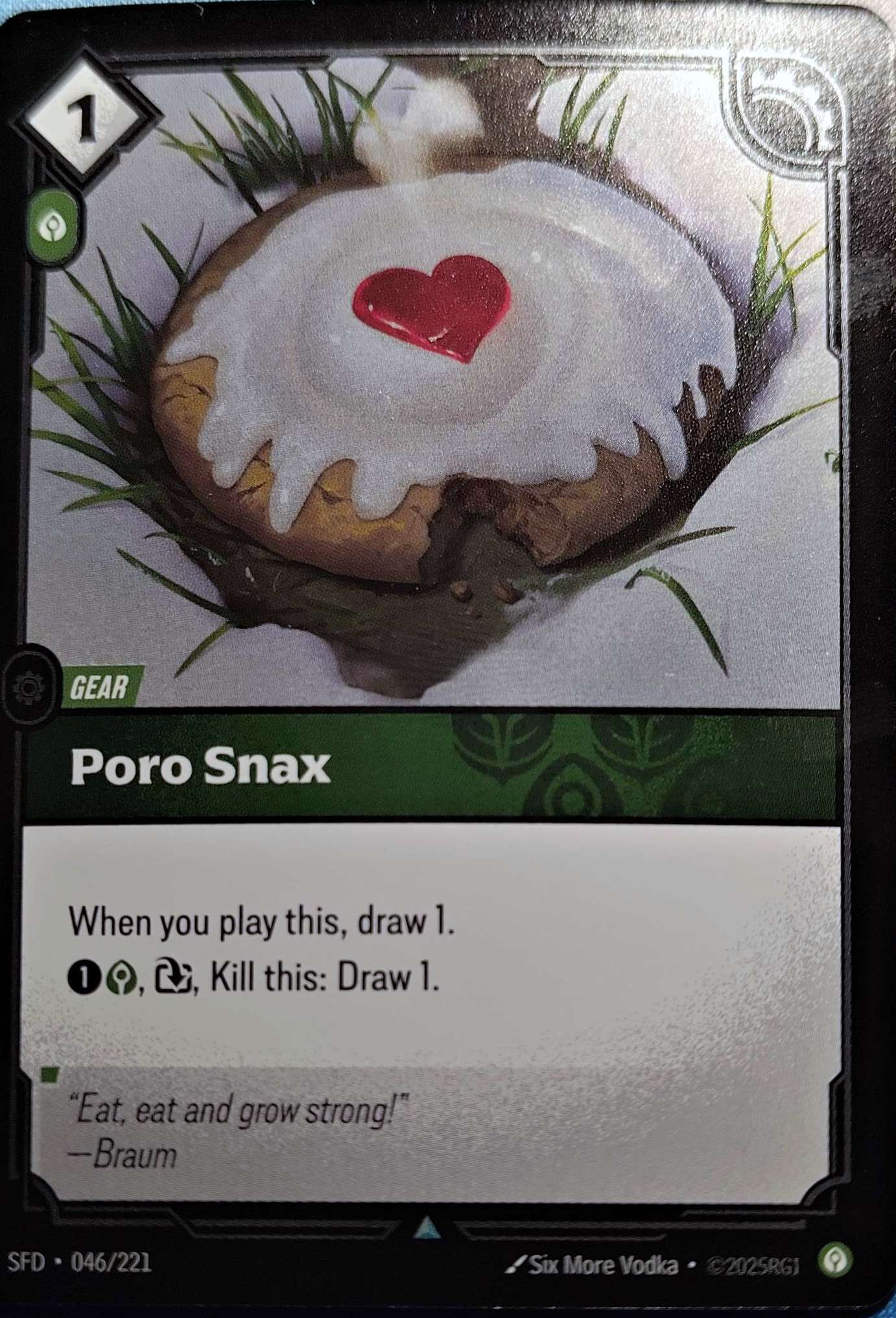 Poro Snax Foil 046/221 Riftbound TCG Spiritforged NM League of Legends