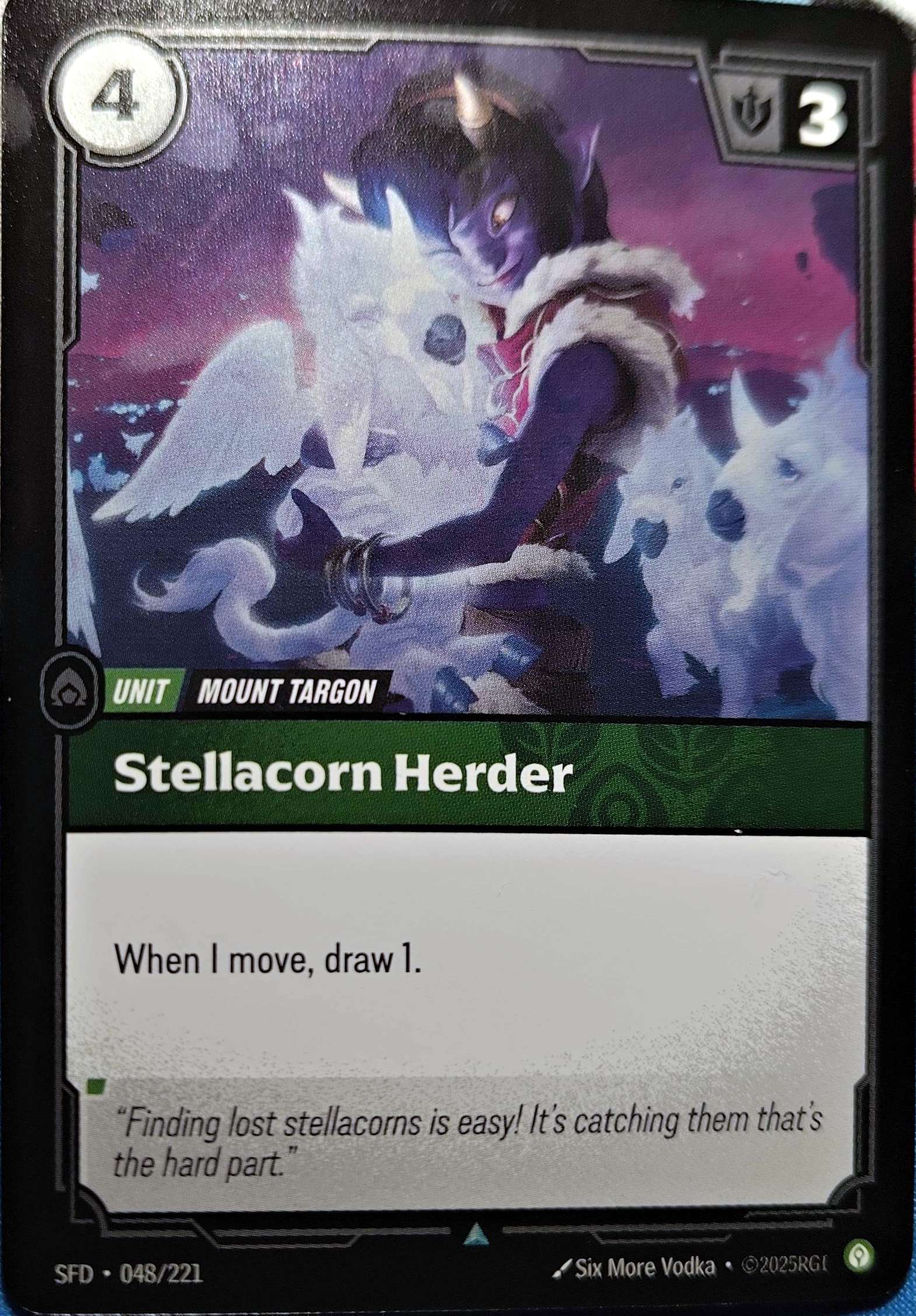 Stellacorn Herder Foil 048/221 Riftbound TCG Spiritforged NM League of Legends