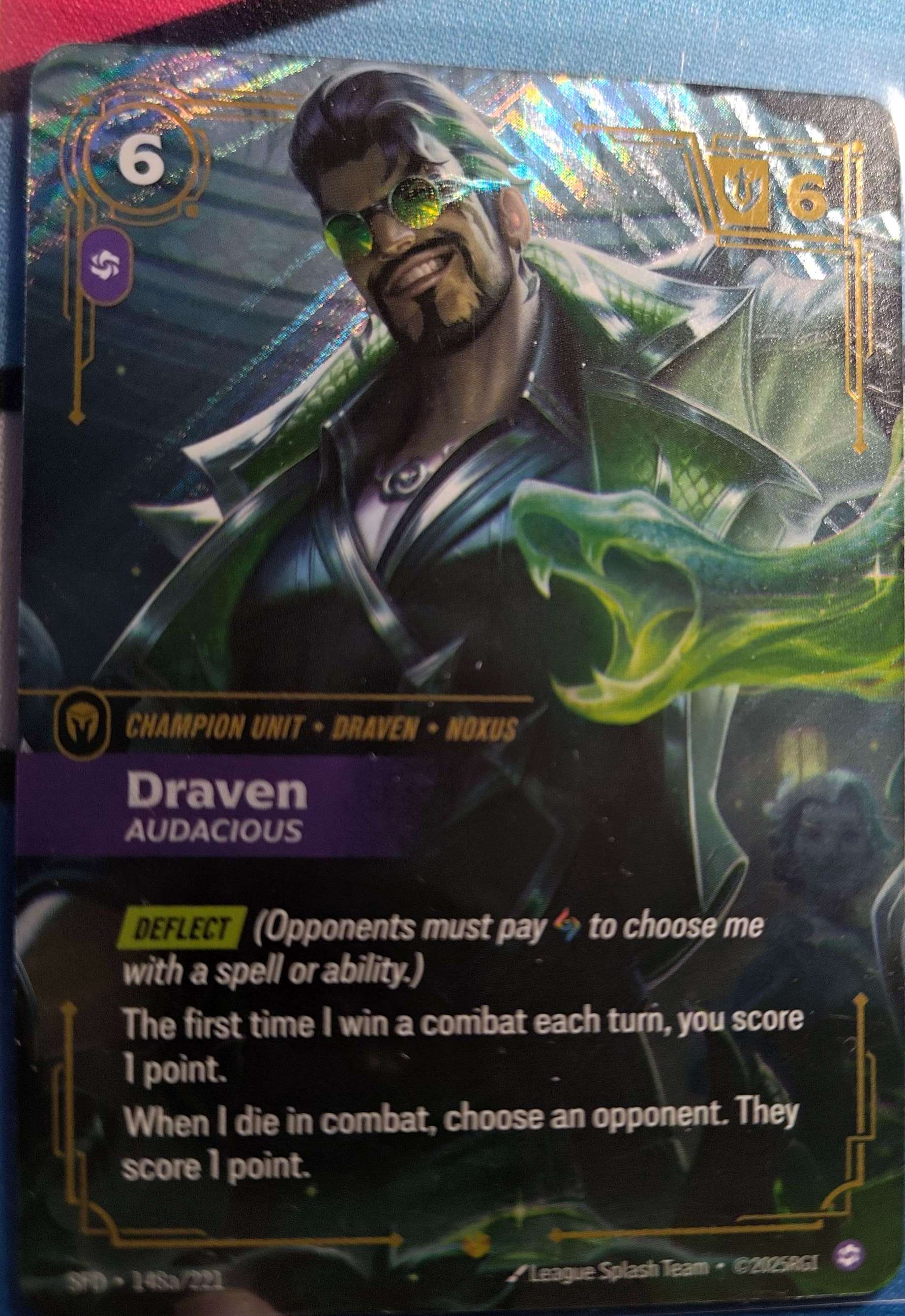 Draven Audacious Alt Art 148a/221 Riftbound TCG Spiritforged NM League