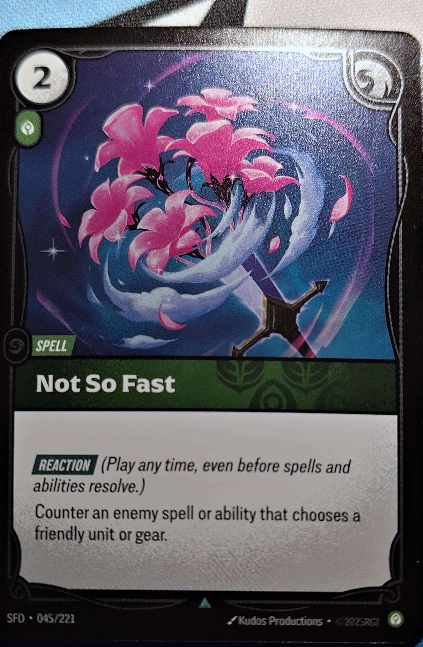 Not So Fast Foil 045/221 Riftbound TCG Spiritforged NM League of Legends