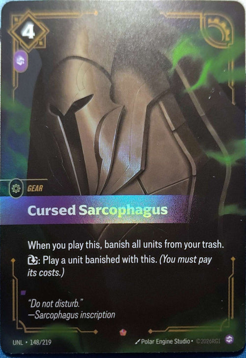 Cursed Sarcophagus 148/219 Riftbound TCG Unleashed NM League of Legends