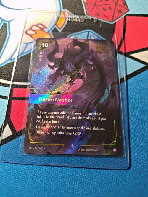 Baron Nashor Alternate Art 147a/219 Riftbound TCG Unleashed NM League of Legends