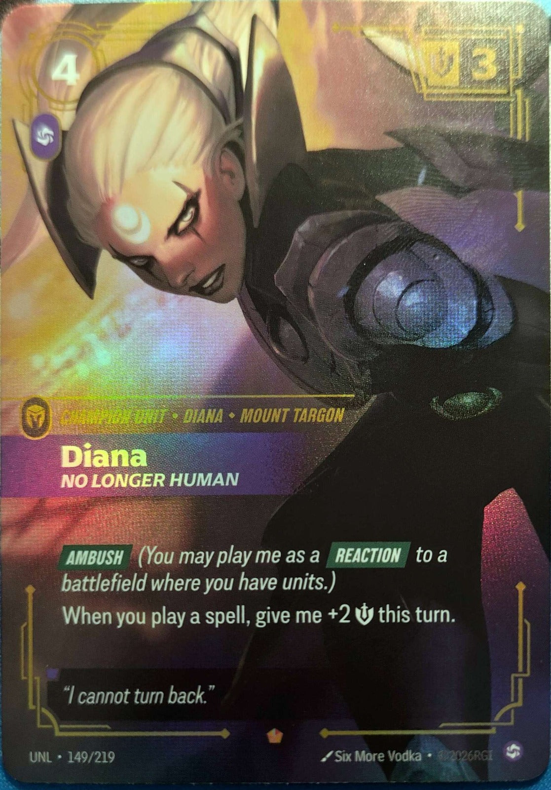 Diana - No Longer Human 149/219 Riftbound TCG Unleashed NM League of Legends