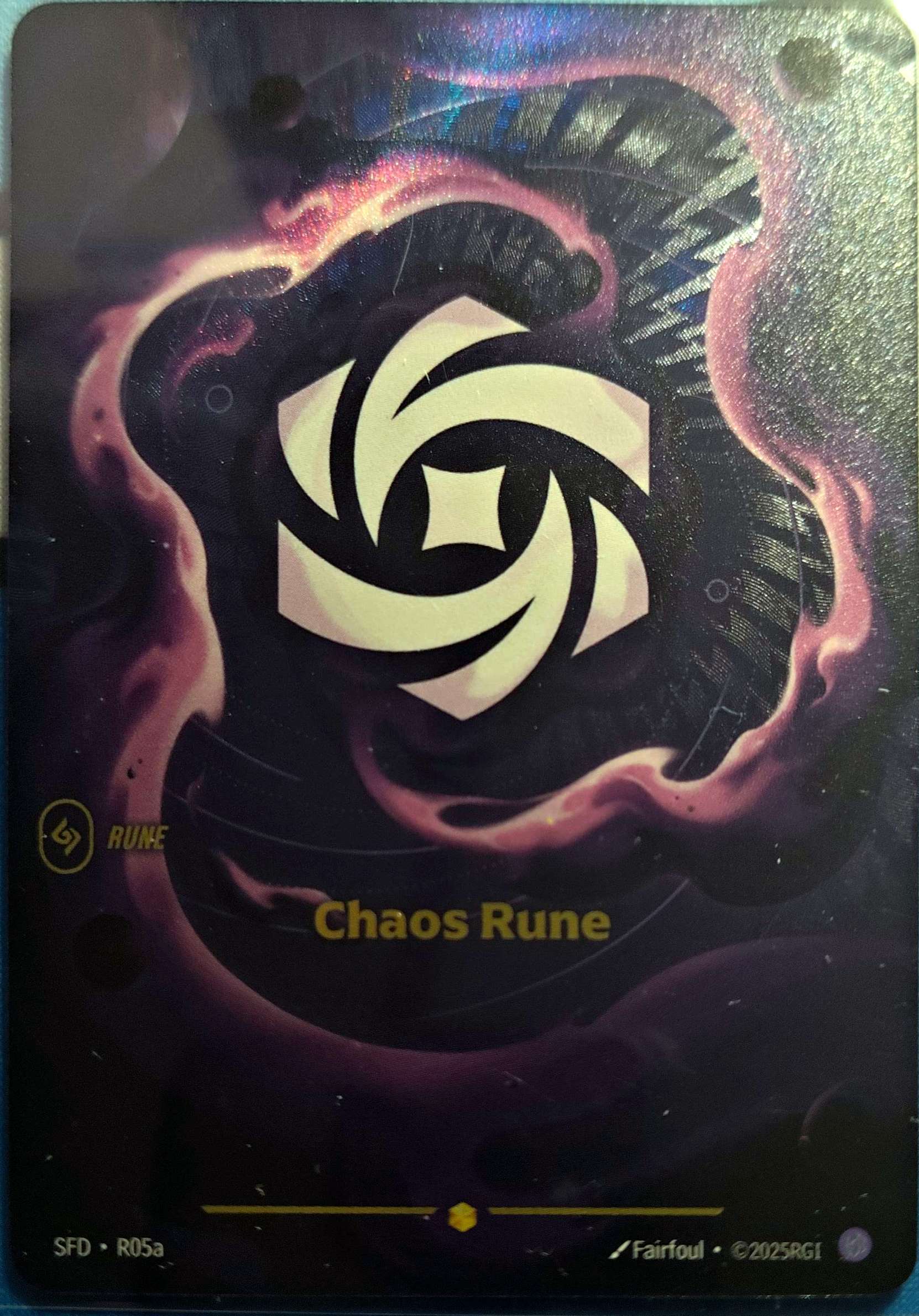 Chaos Rune Alternate Art R05a Riftbound TCG Spiritforged NM League of Legends