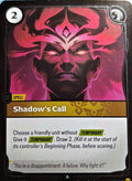Shadow's Call Foil 165/219 Riftbound TCG Unleashed NM League of Legends