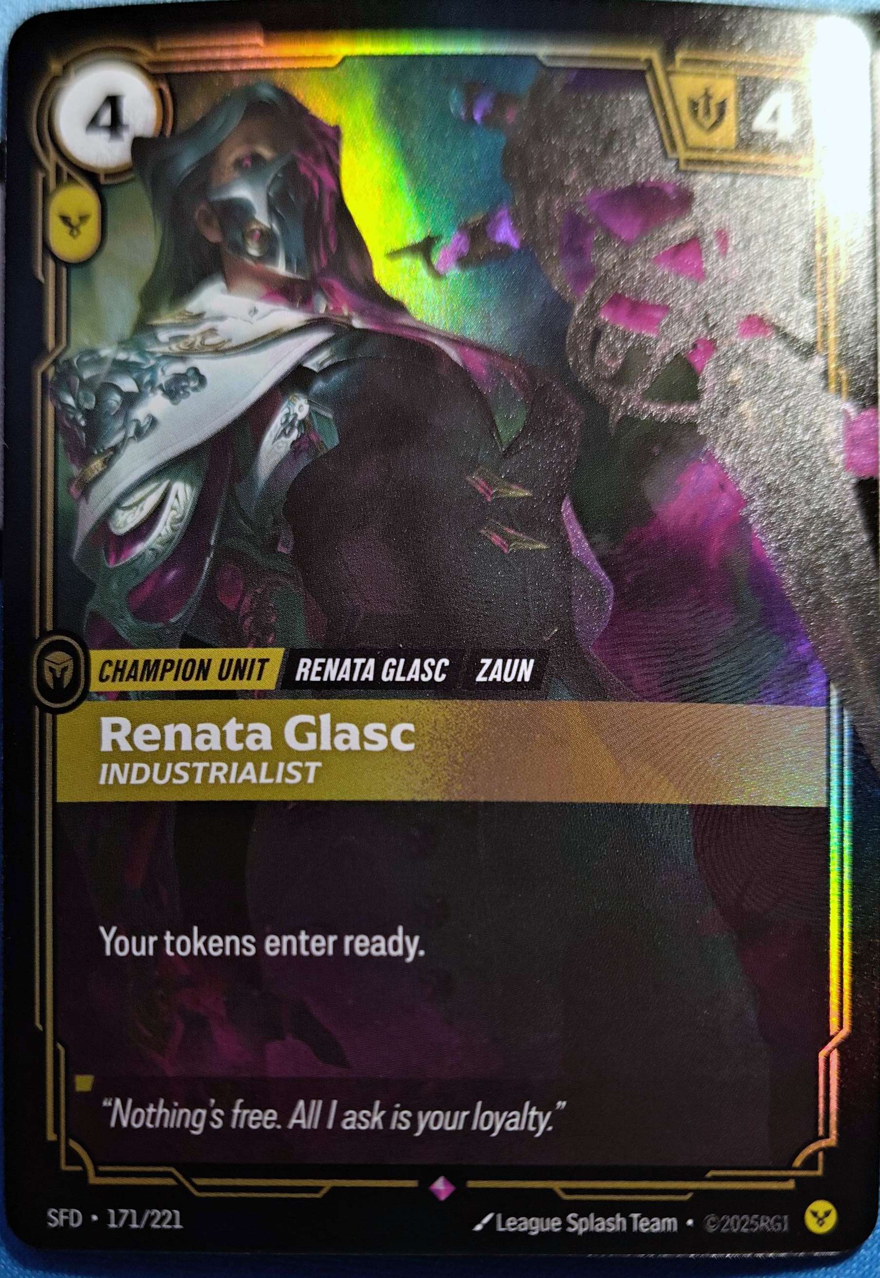 Renata Glasc Industrialist 171/221 Riftbound TCG Spiritforged NM League 