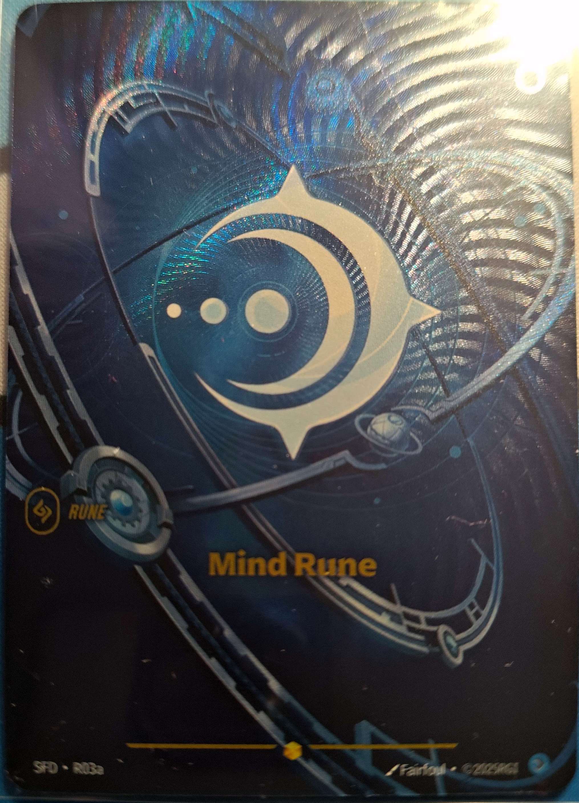 Mind Rune Alternate Art R03a Riftbound TCG Spiritforged NM League of Legends