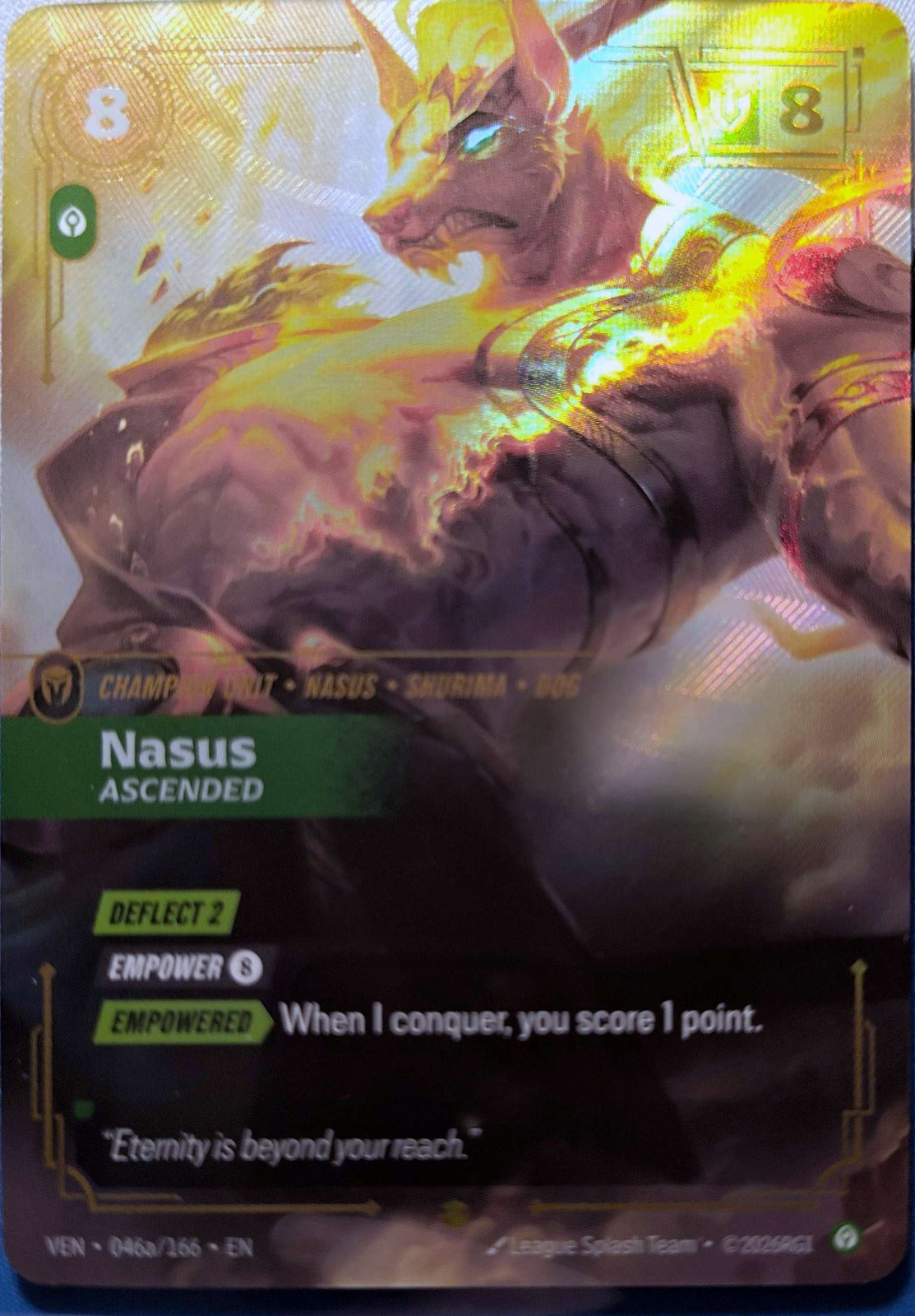 Nasus Ascended Alt Art 046a/166 Riftbound TCG Vendetta NM League of Legends