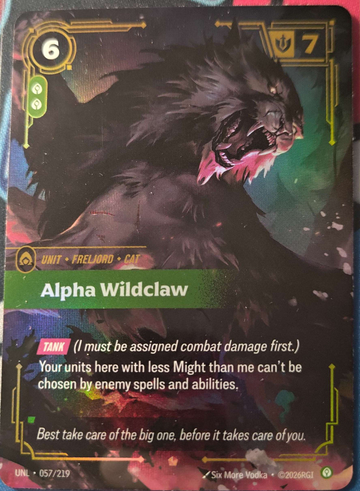 Alpha Wildclaw 057/219 Riftbound TCG Unleashed NM League of Legends