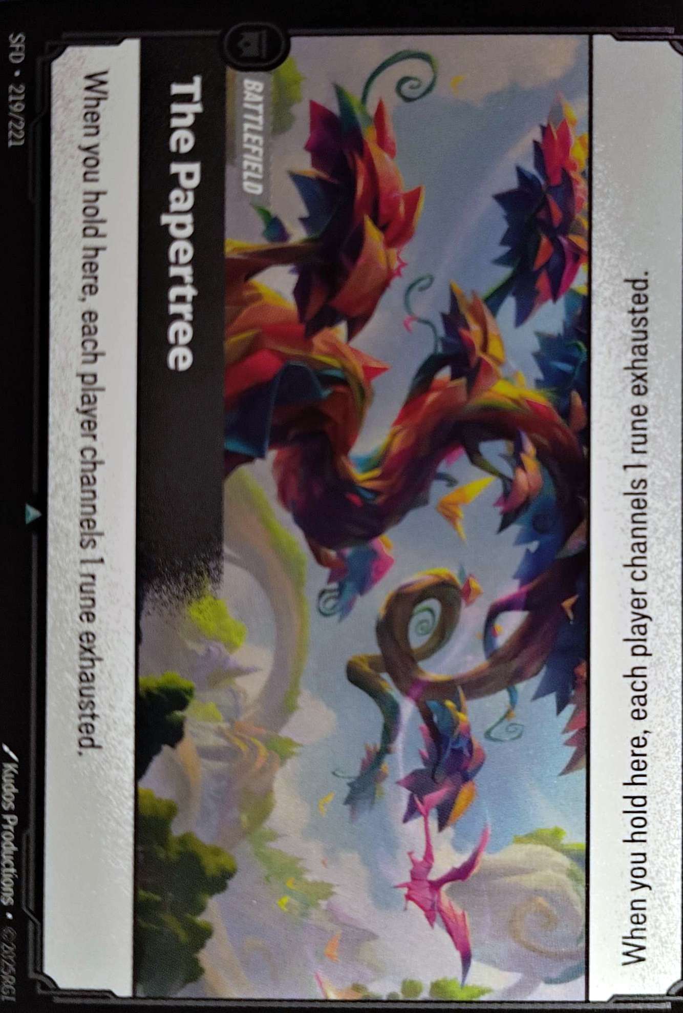The Papertree 219/221 Foil Riftbound TCG Spiritforged NM League of Legends