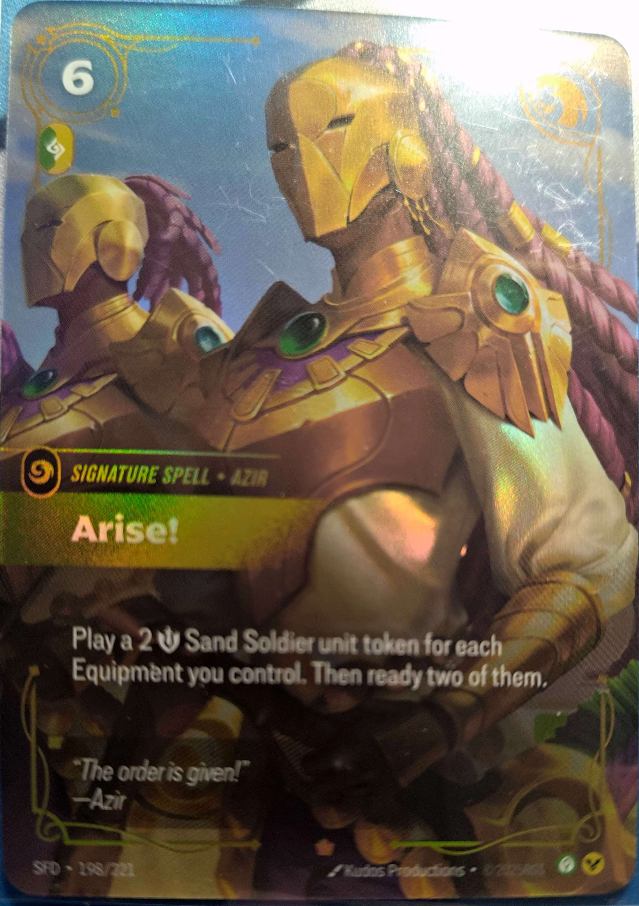 Arise 198/221 Riftbound TCG Spiritforged NM League of Legends