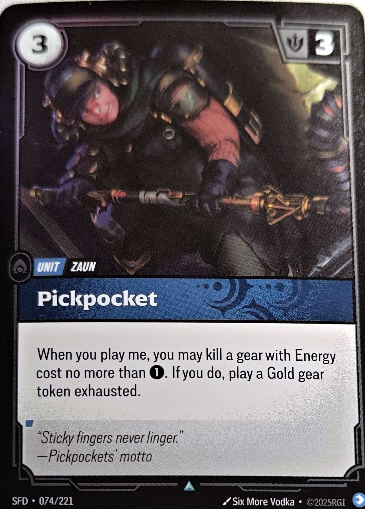 Pickpocket 074/221 Foil Riftbound TCG Spiritforged NM League of Legends