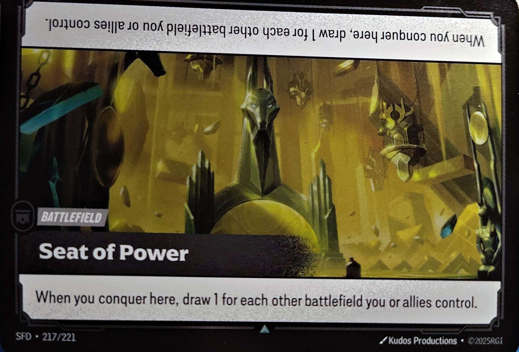 Seat of Power 217/221 Foil Riftbound TCG Spiritforged NM League of Legends