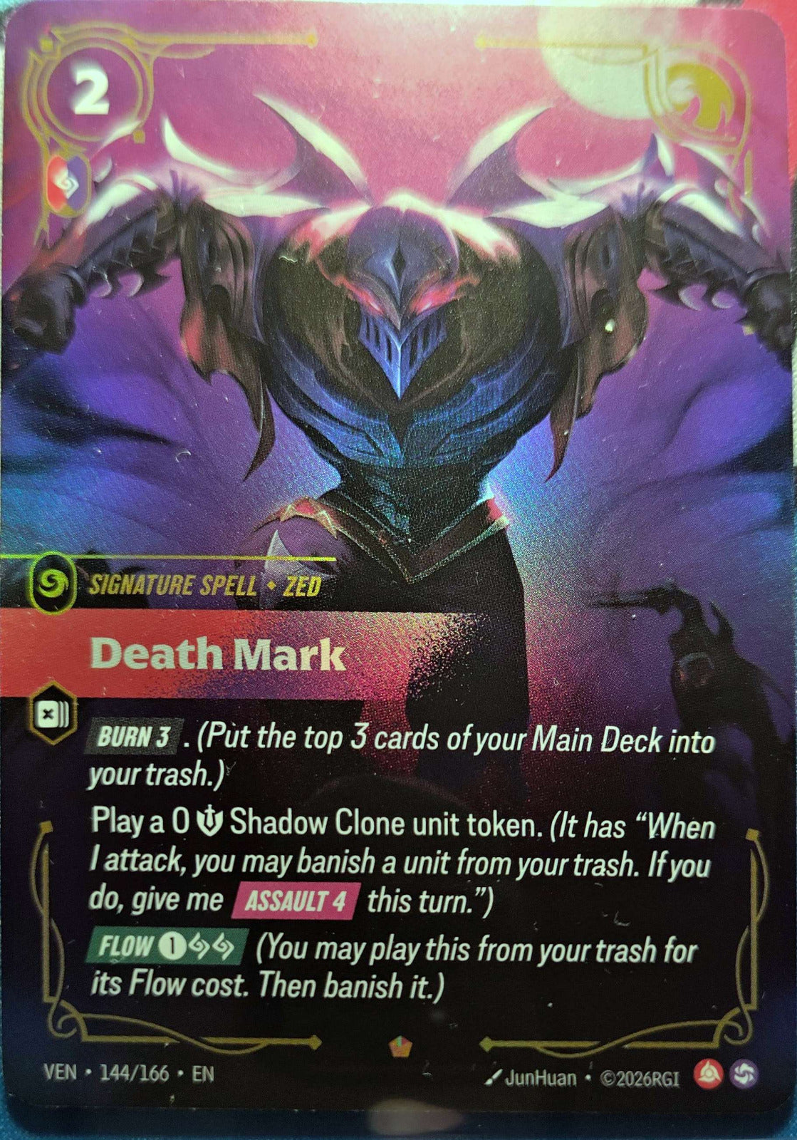 Death Mark 144/166 Riftbound TCG Vendetta NM League of Legends