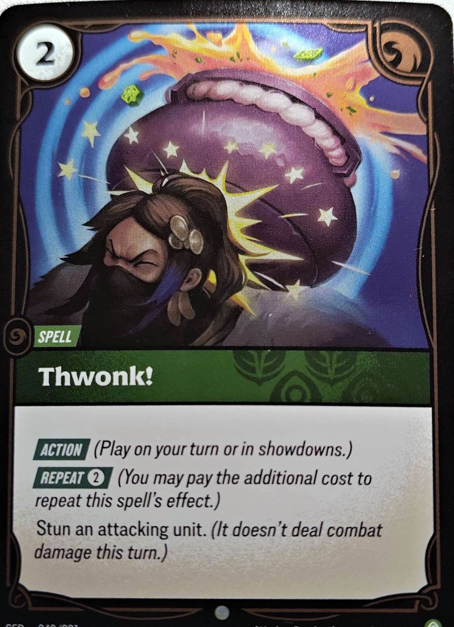 Thwonk! 040/221 Riftbound TCG Spiritforged NM League of Legends