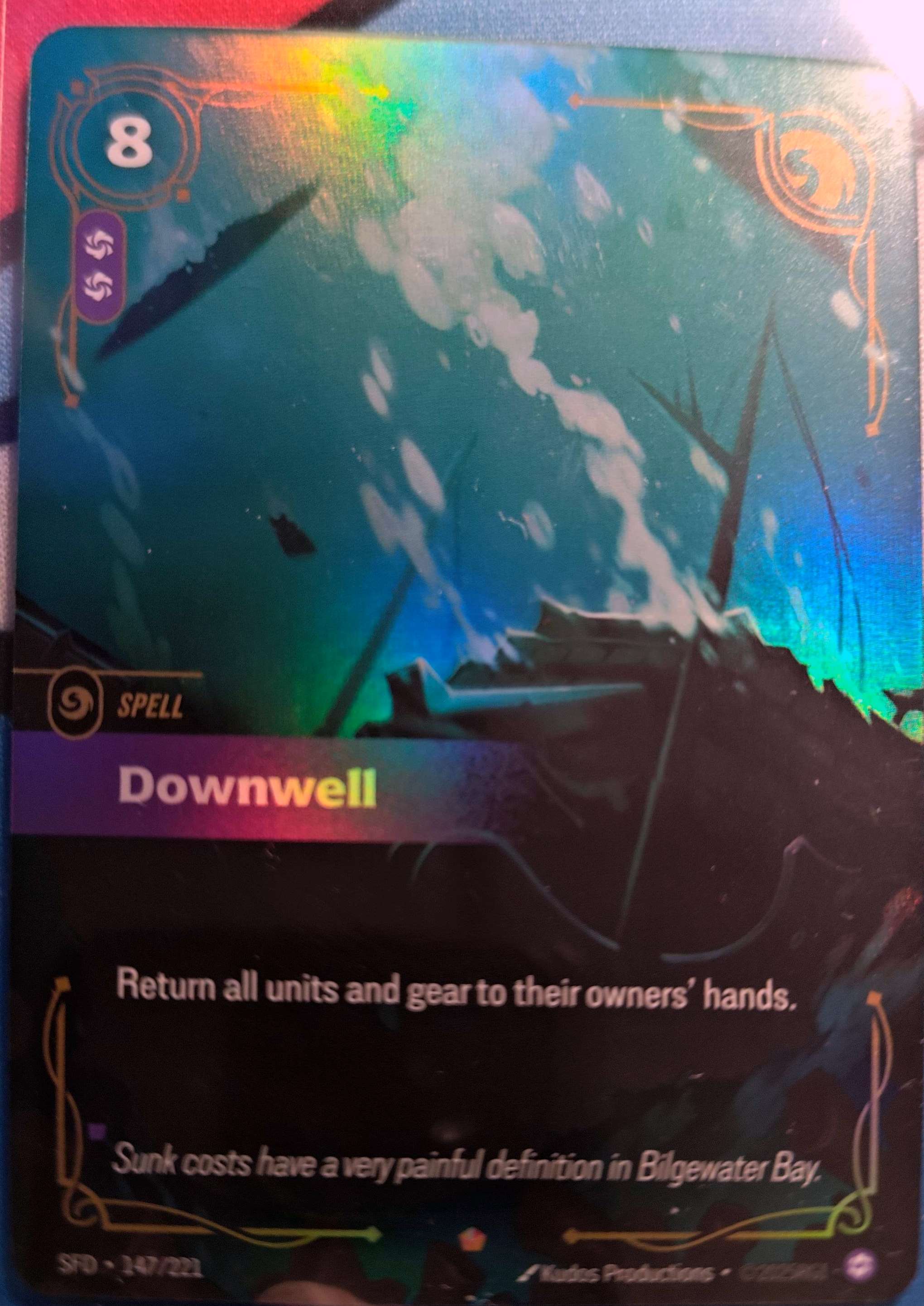 Downwell 147/221 Riftbound TCG Spiritforged NM League of Legends