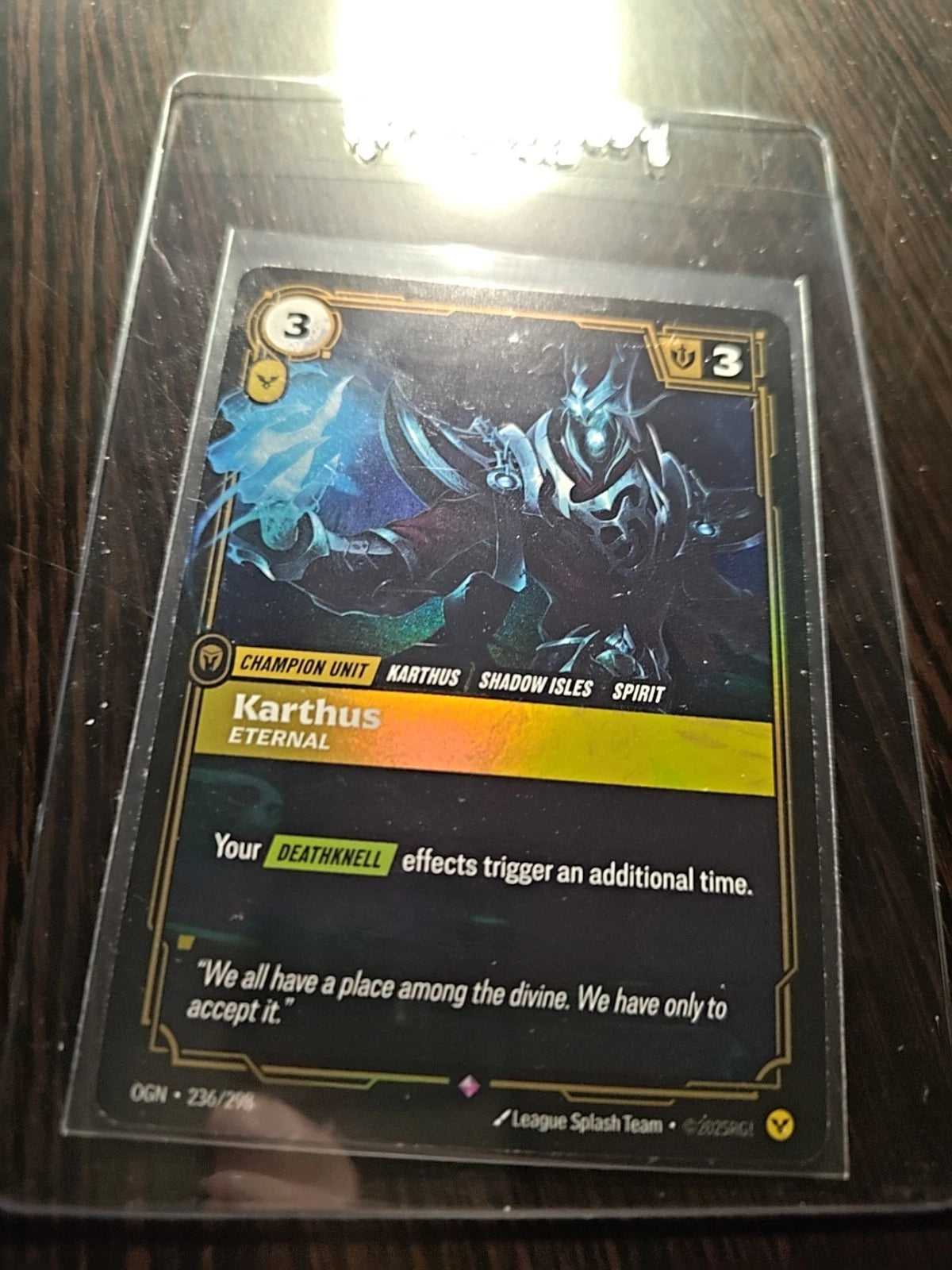 Riftbound TCG League of Legends Karthus 236/298 Origins NM FOIL