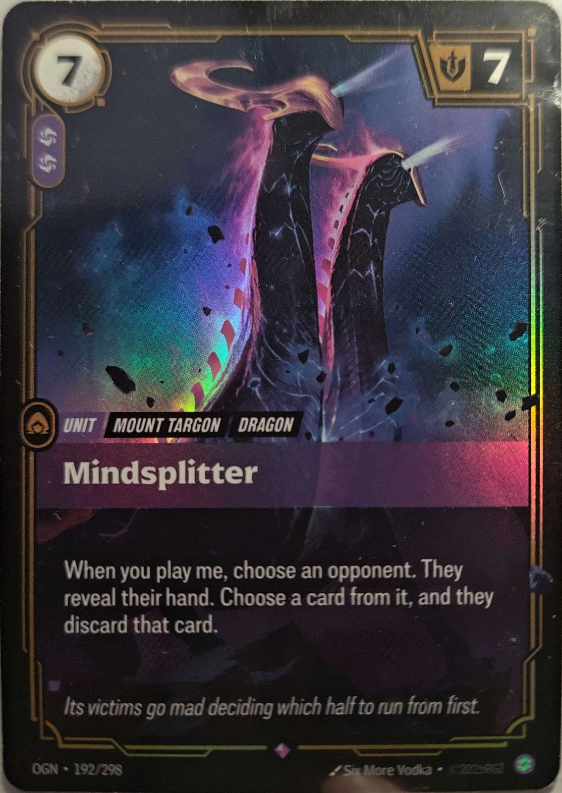 Mindsplitter 192/298 Riftbound TCG Origins NM League of Legends
