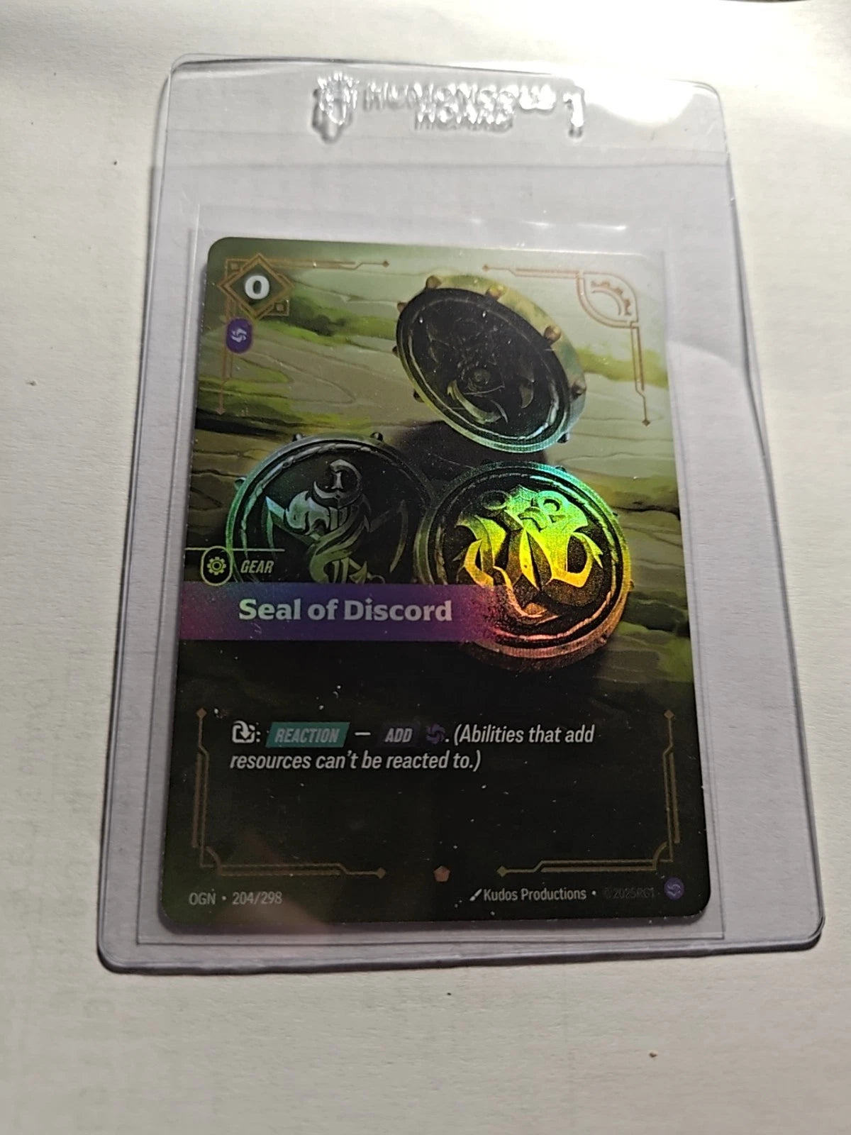 Seal of Discord 204/298  Riftbound TCG Origins NM League of Legends