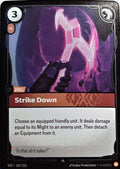 Strike Down 107/221 Foil Riftbound TCG Spiritforged NM League of Legends