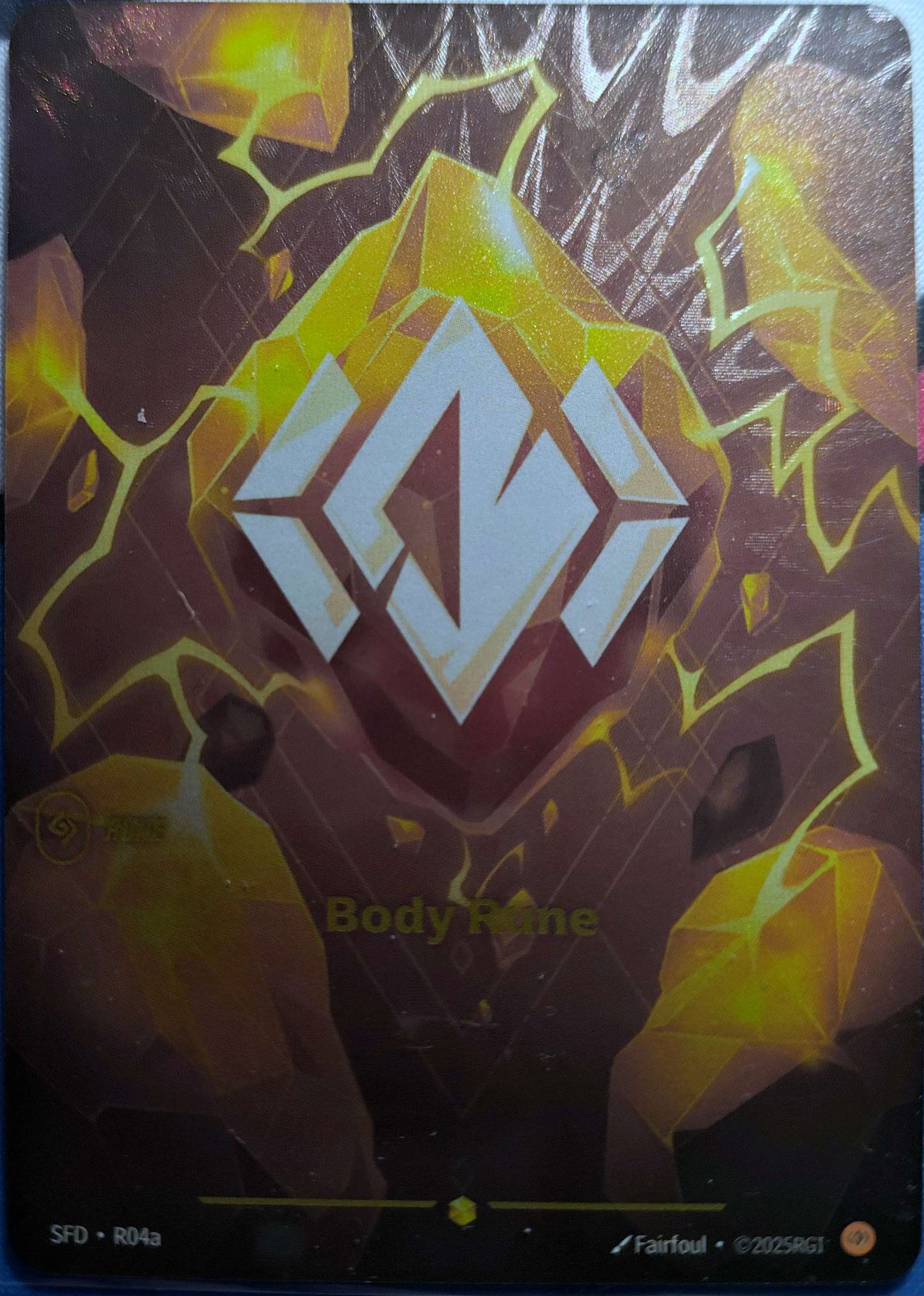 Body Rune Alternate Art R04a Riftbound TCG Spiritforged NM League of Legends