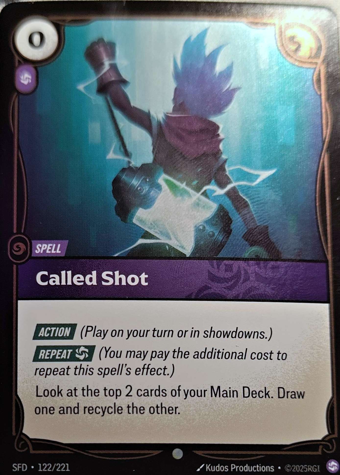 Called Shot 122/221 Foil Riftbound TCG Spiritforged NM League of Legends