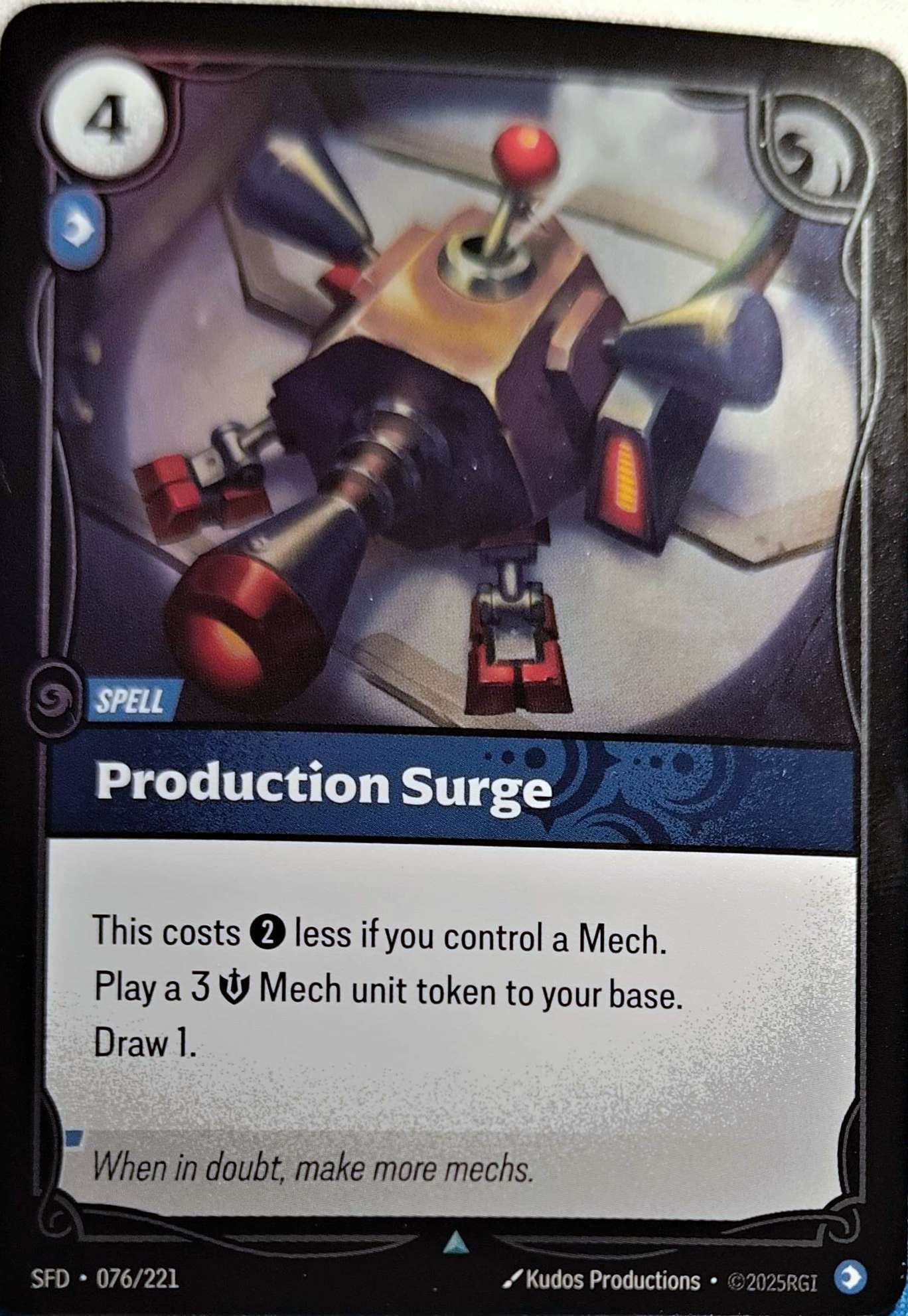 Production Surge Foil 076/221 Riftbound TCG Spiritforged NM League of Legends