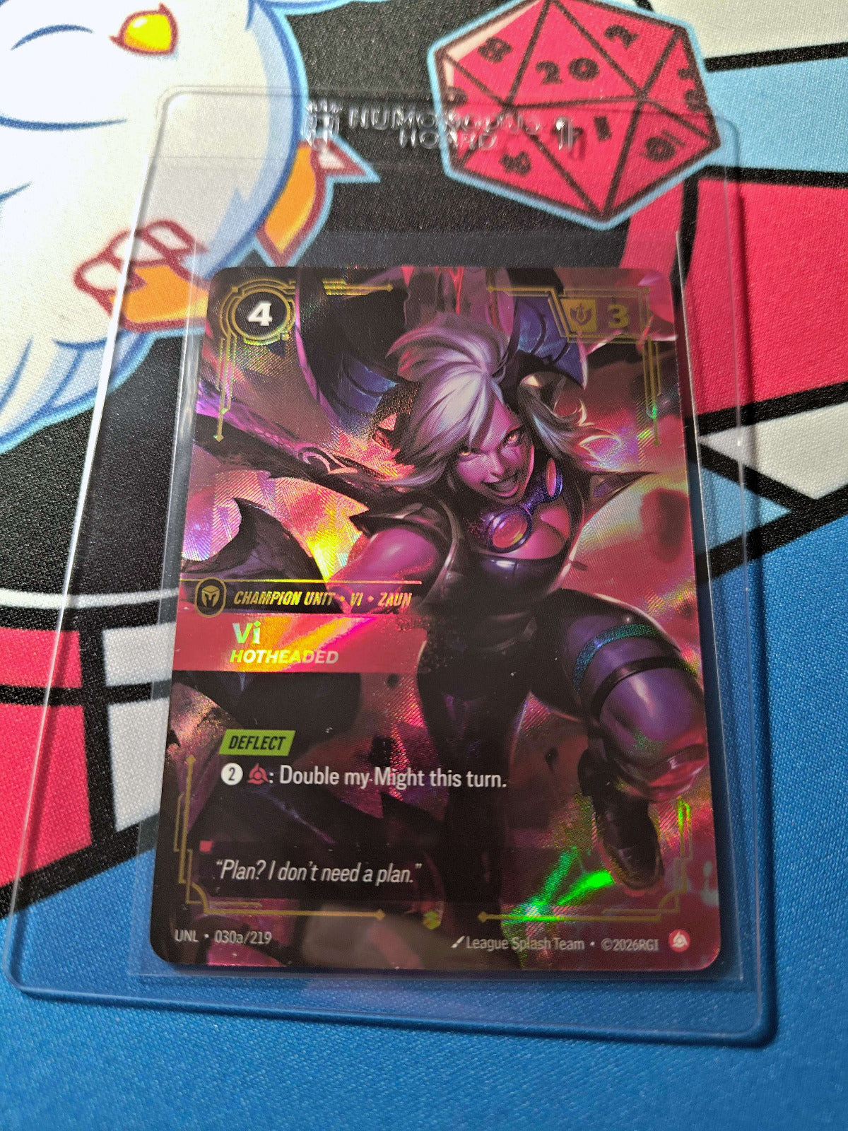 Vi Hotheaded Alternate Art 030a/219 Riftbound TCG Unleashed NM League of Legends