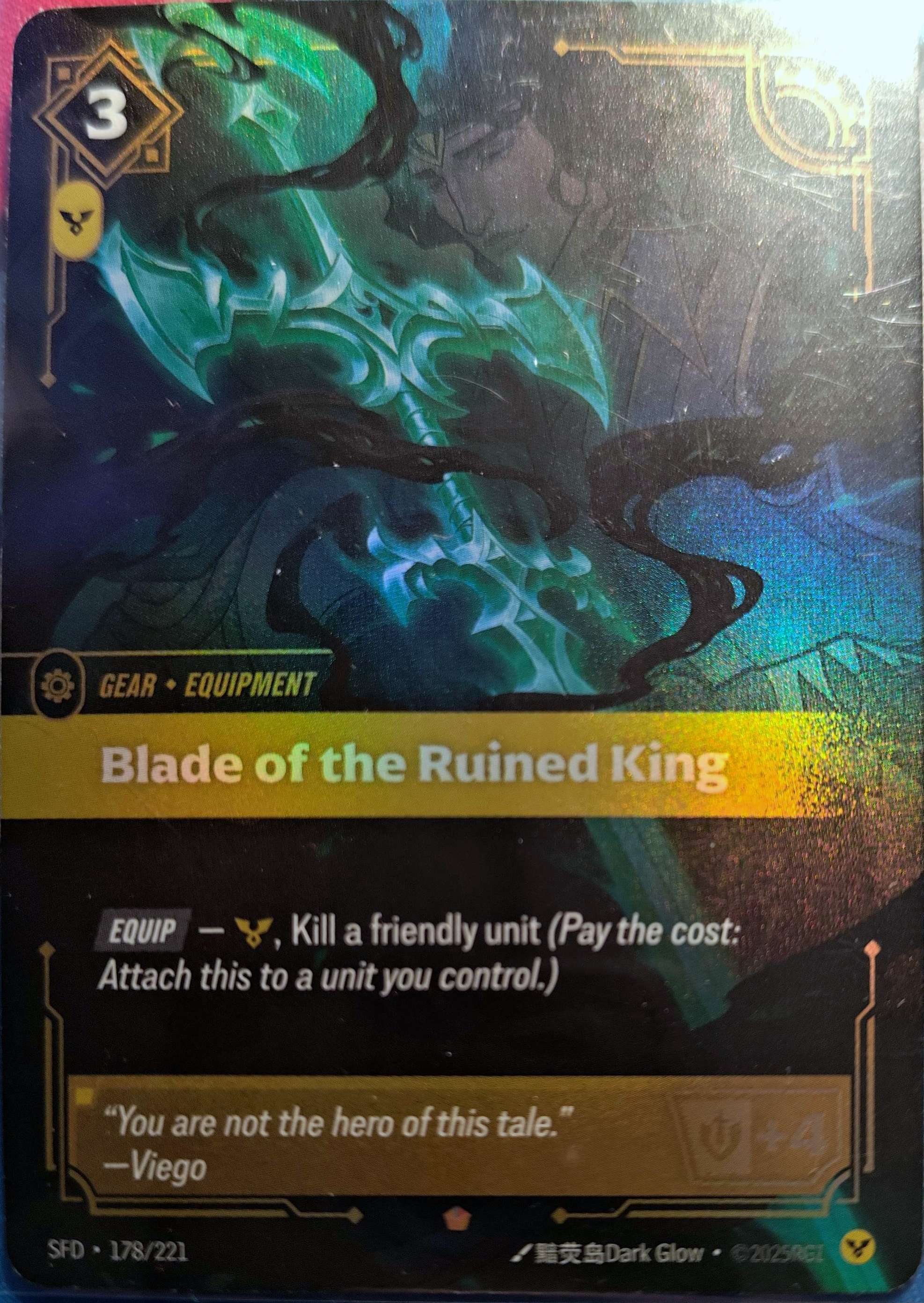 Blade of the Ruined King 178/221 Riftbound TCG Spiritforged NM League of Legends