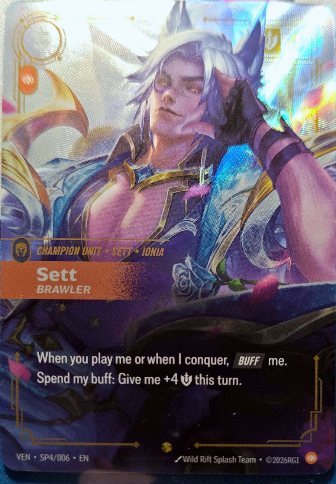 Sett, Brawler SP4/006 Riftbound TCG Vendetta NM League of Legends