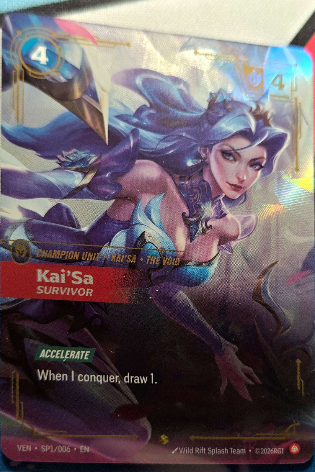Kai'Sa, Survivor SP1/006 Riftbound TCG Vendetta NM League of Legends