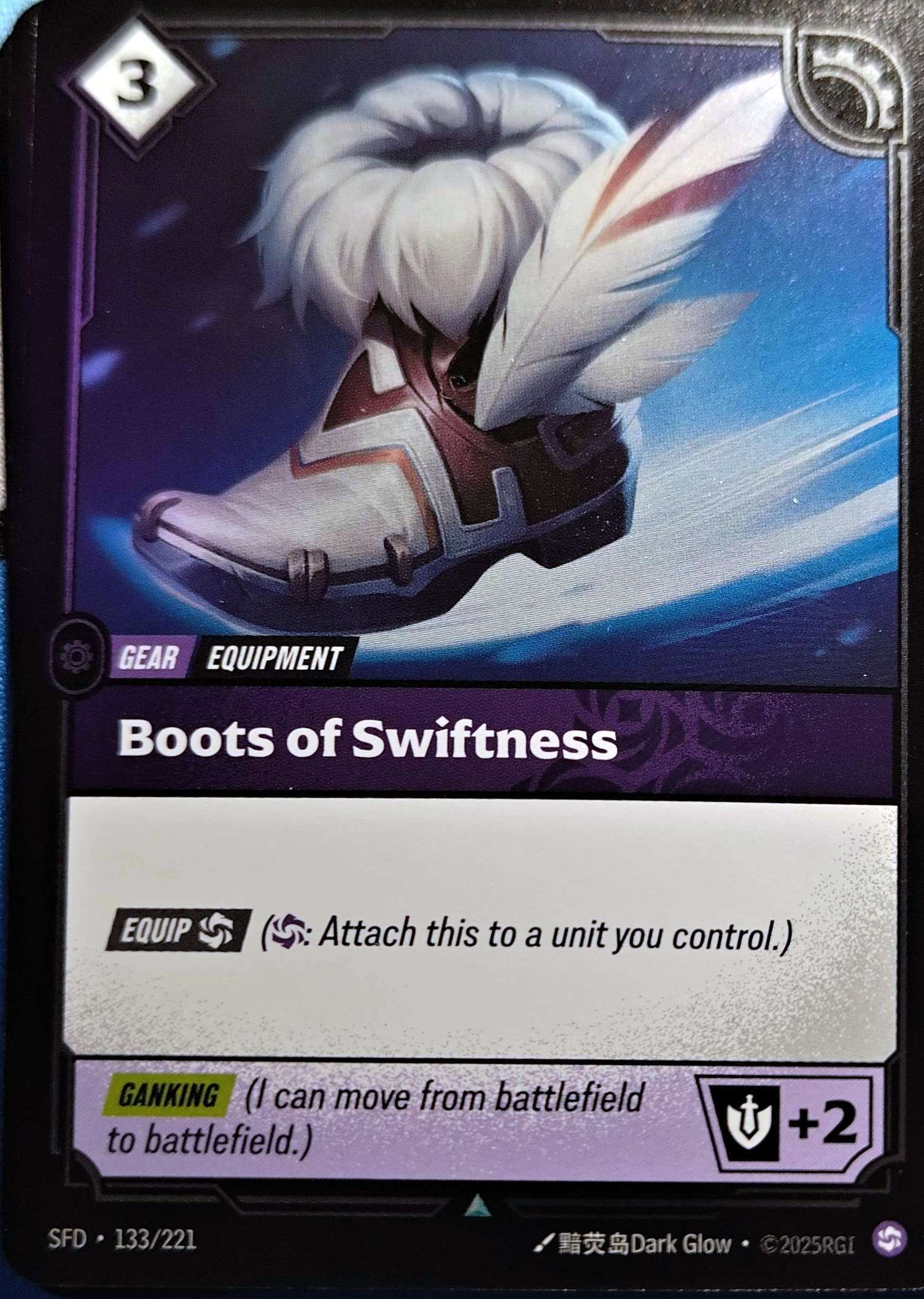 Boots of Swiftness 133/221 Foil Riftbound TCG Spiritforged NM League of Legends
