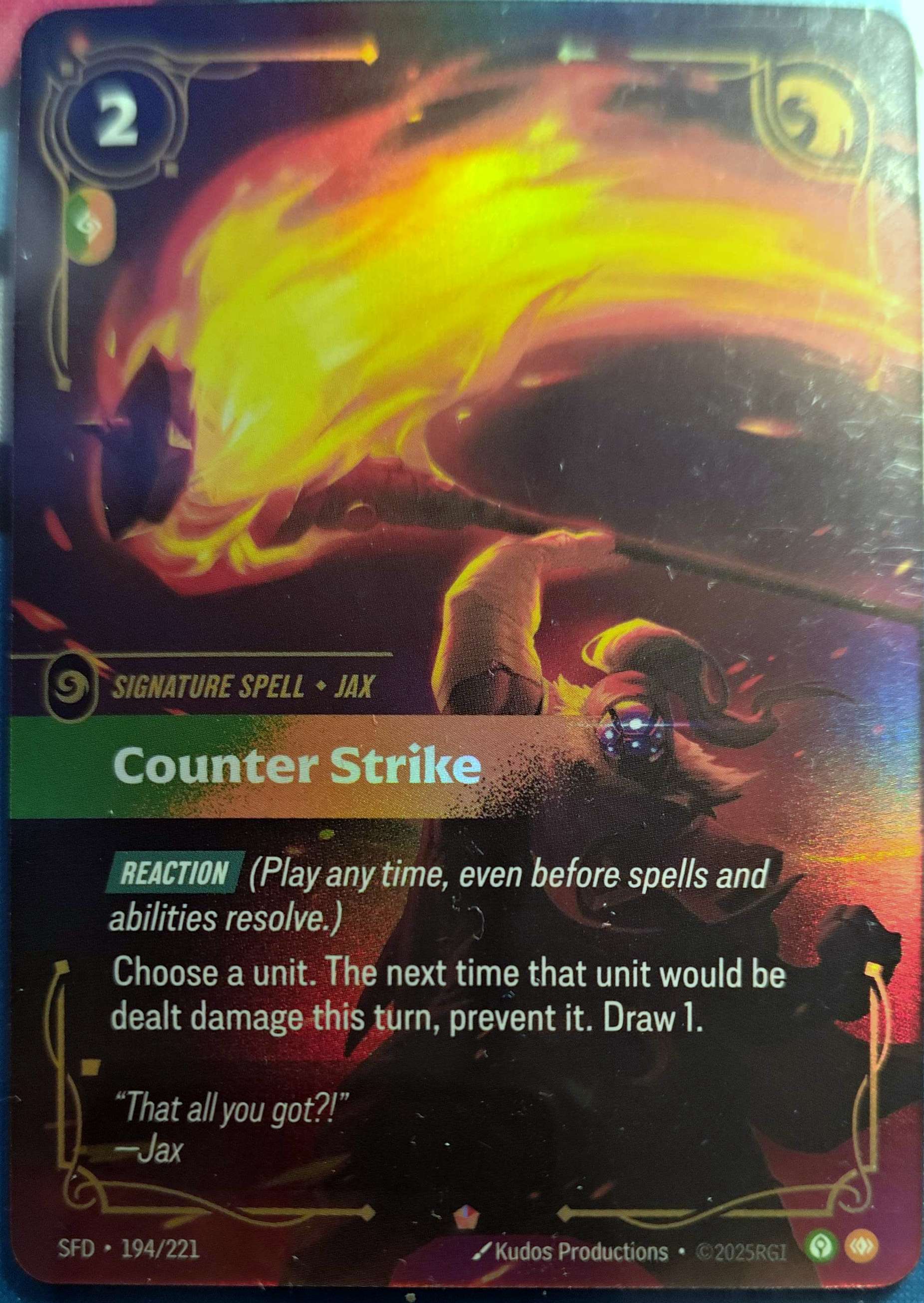 Counter Strike 194/221 Riftbound TCG Spiritforged NM League of Legends